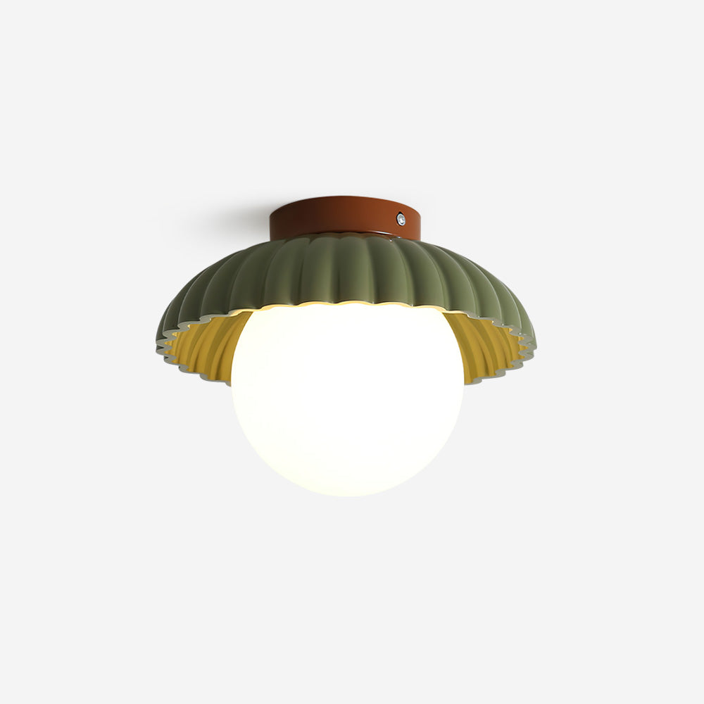 Scallop Glow Flush Mount Ceiling Light