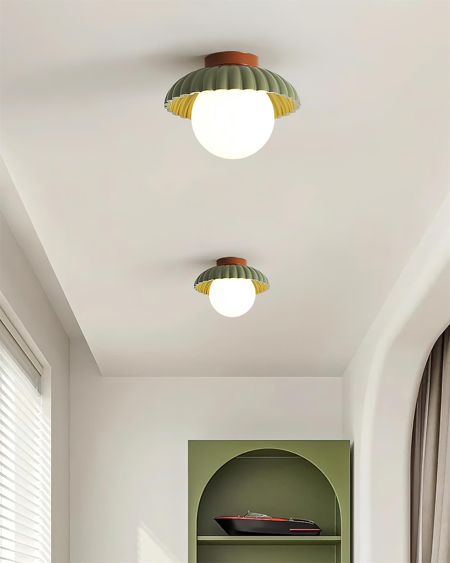 Scallop Glow Flush Mount Ceiling Light