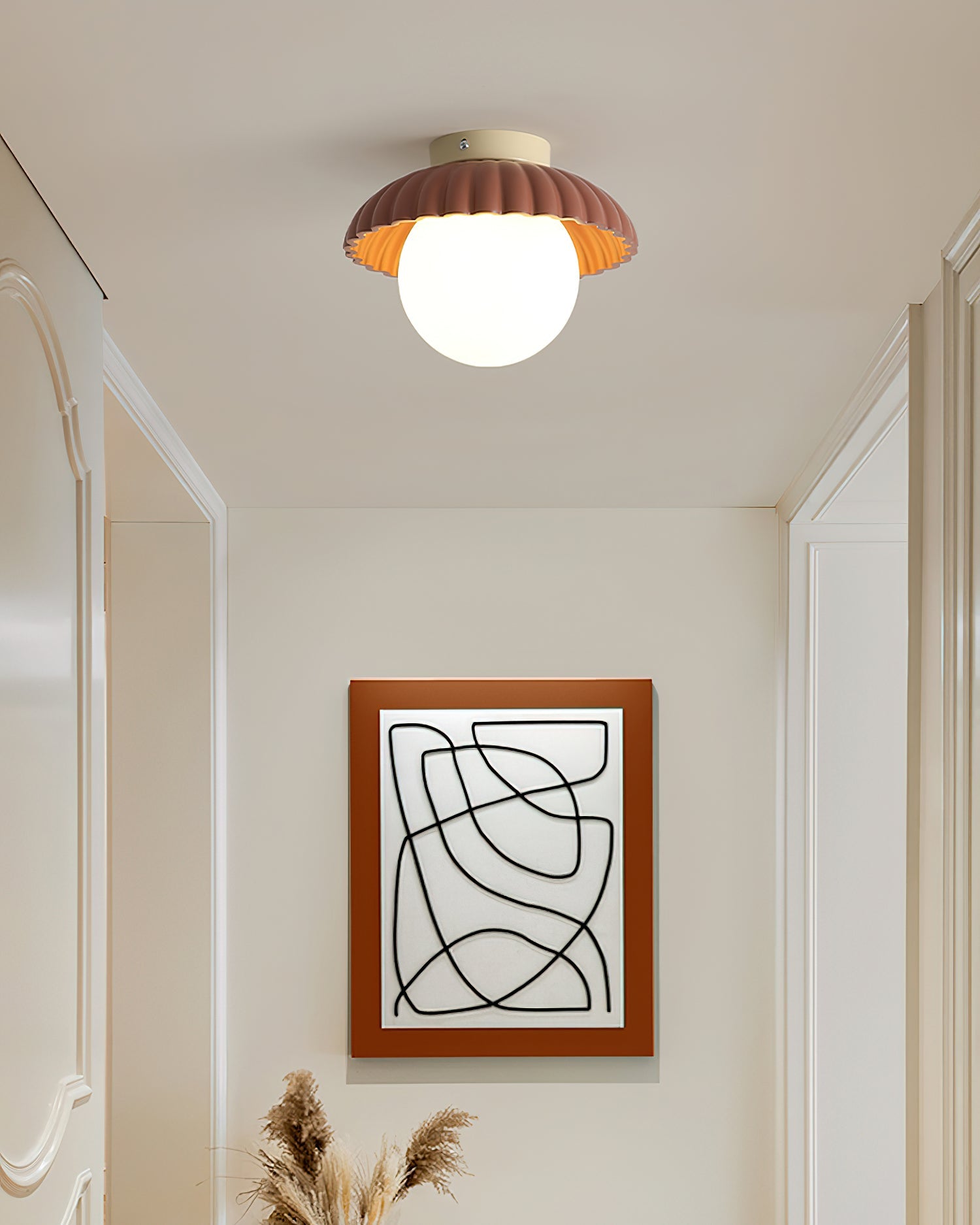 Scallop Glow Flush Mount Ceiling Light