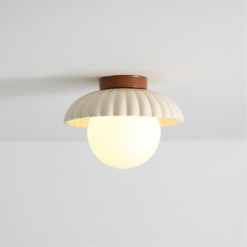Scallop Glow Flush Mount Ceiling Light