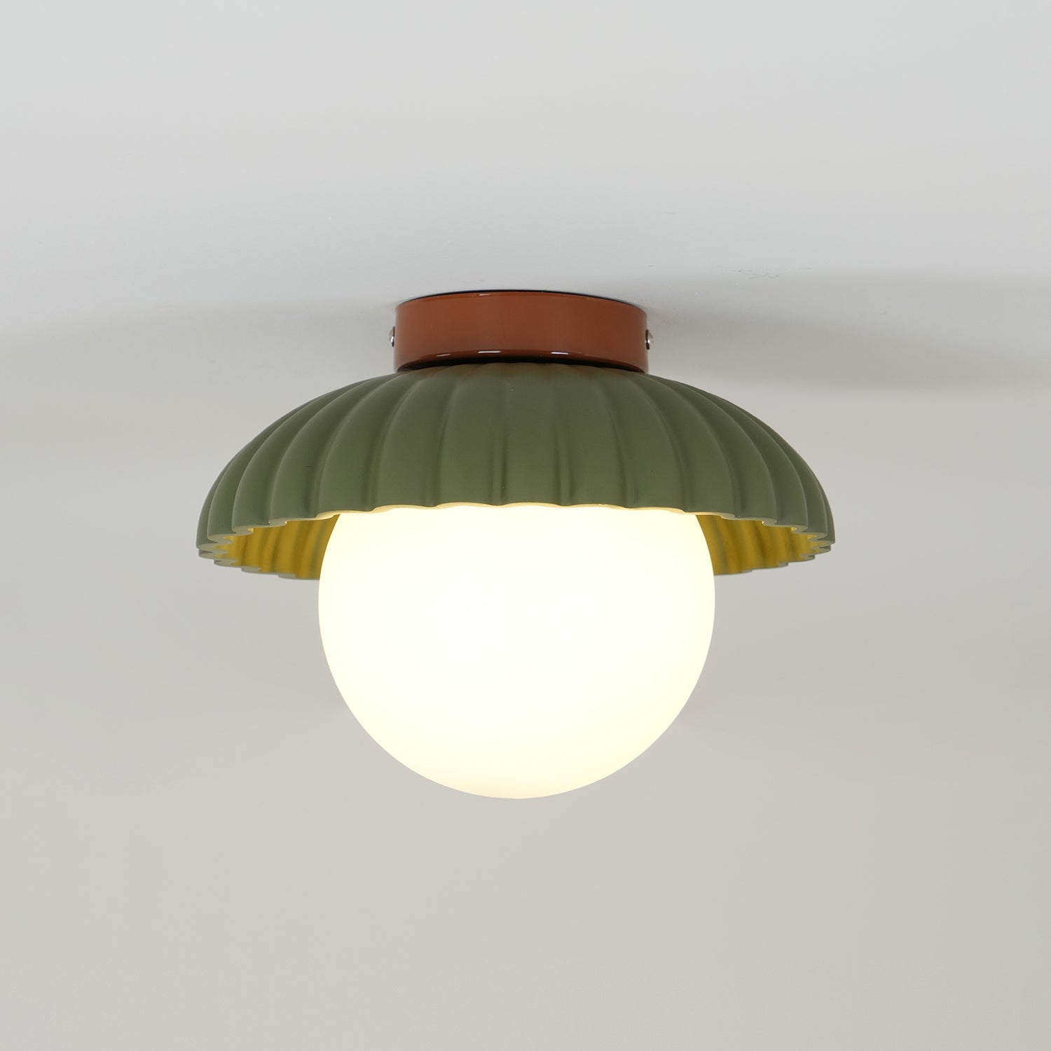 Scallop Glow Flush Mount Ceiling Light