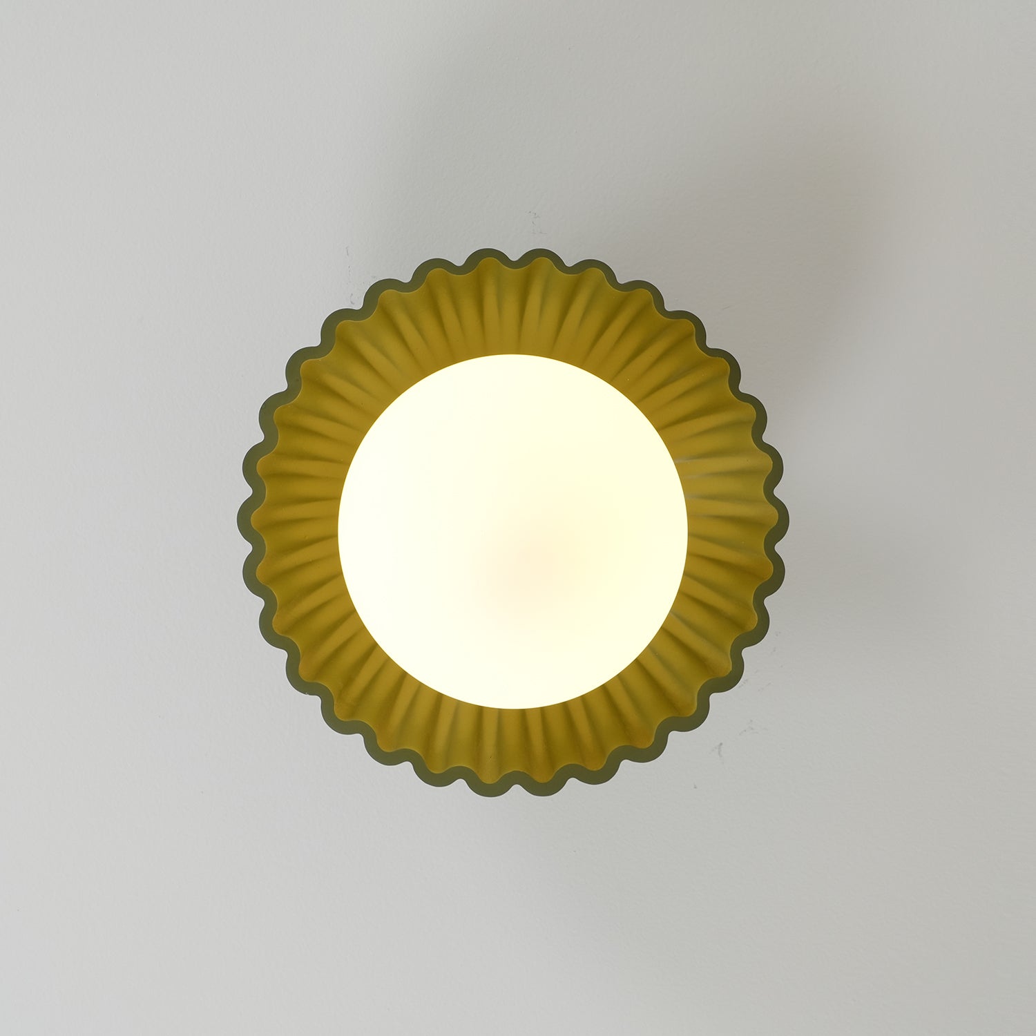 Scallop Glow Flush Mount Ceiling Light