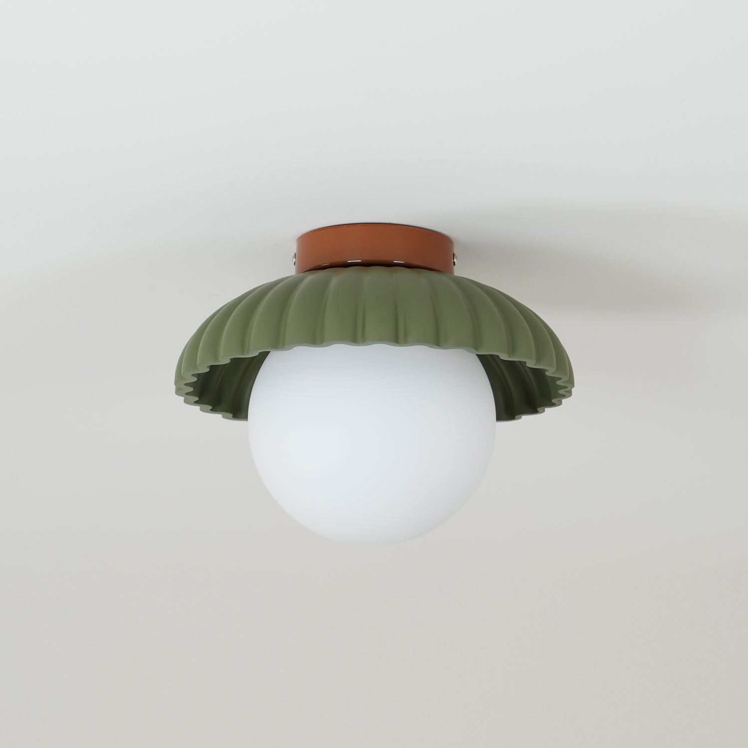 Scallop Glow Flush Mount Ceiling Light
