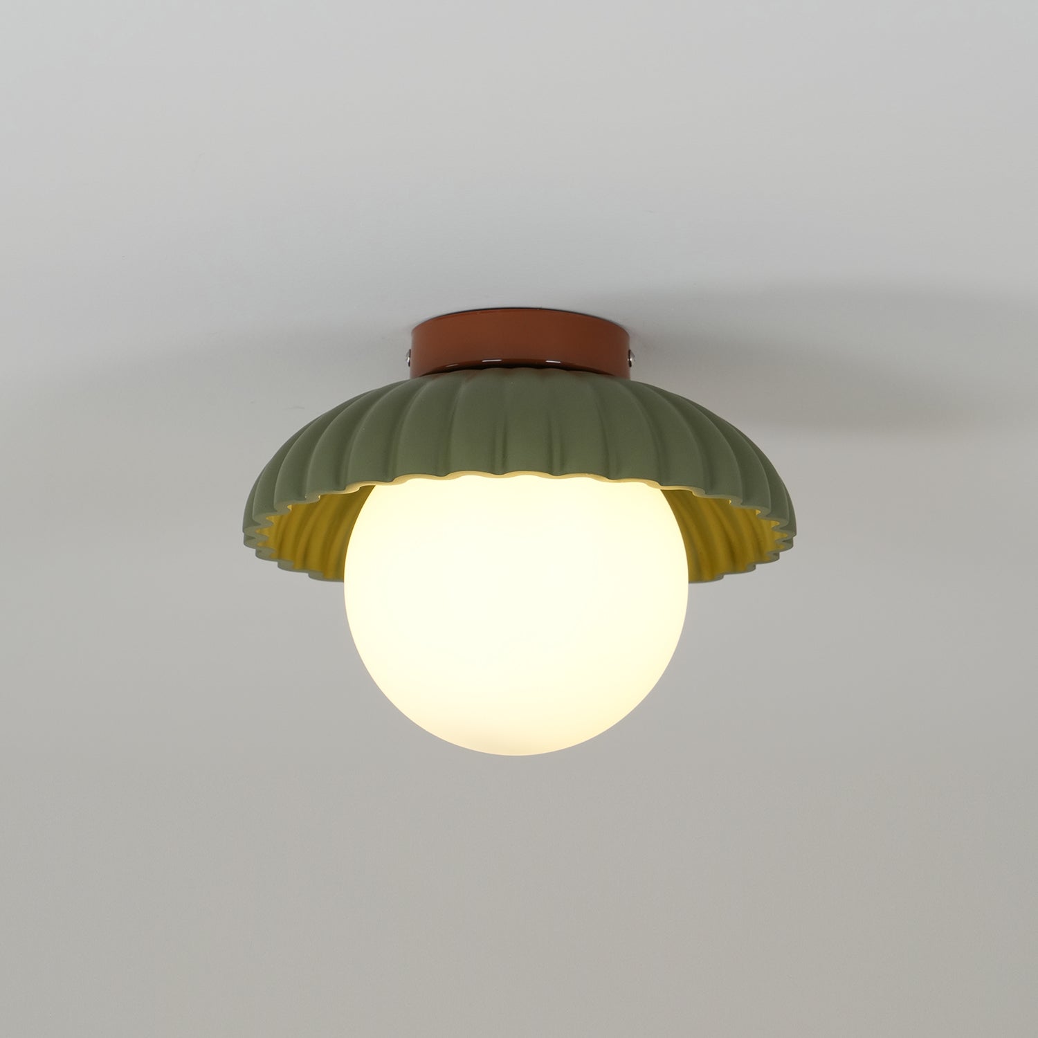 Scallop Glow Flush Mount Ceiling Light
