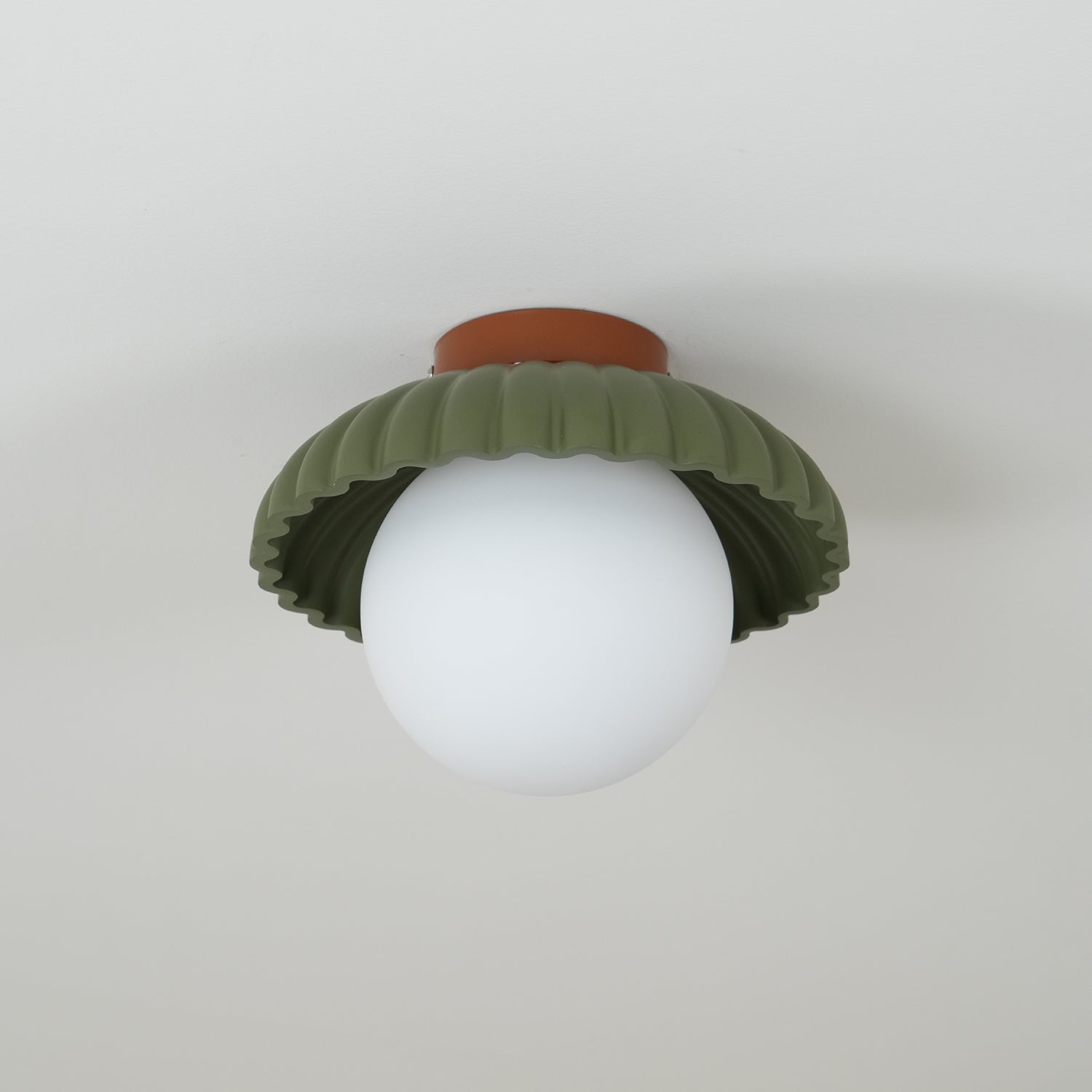 Scallop Glow Flush Mount Ceiling Light