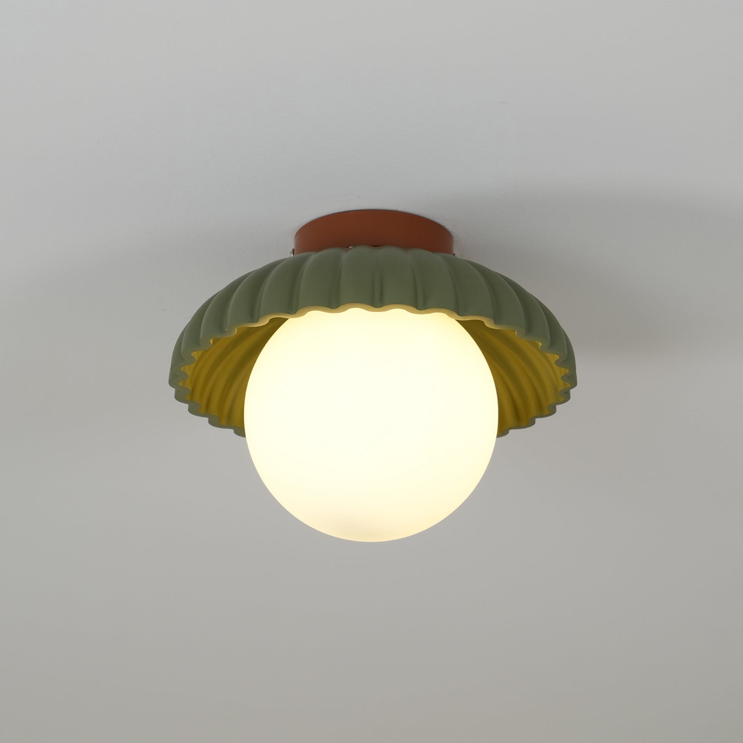 Scallop Glow Flush Mount Ceiling Light