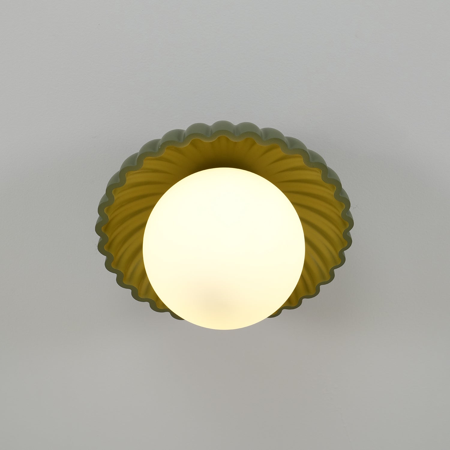 Scallop Glow Flush Mount Ceiling Light