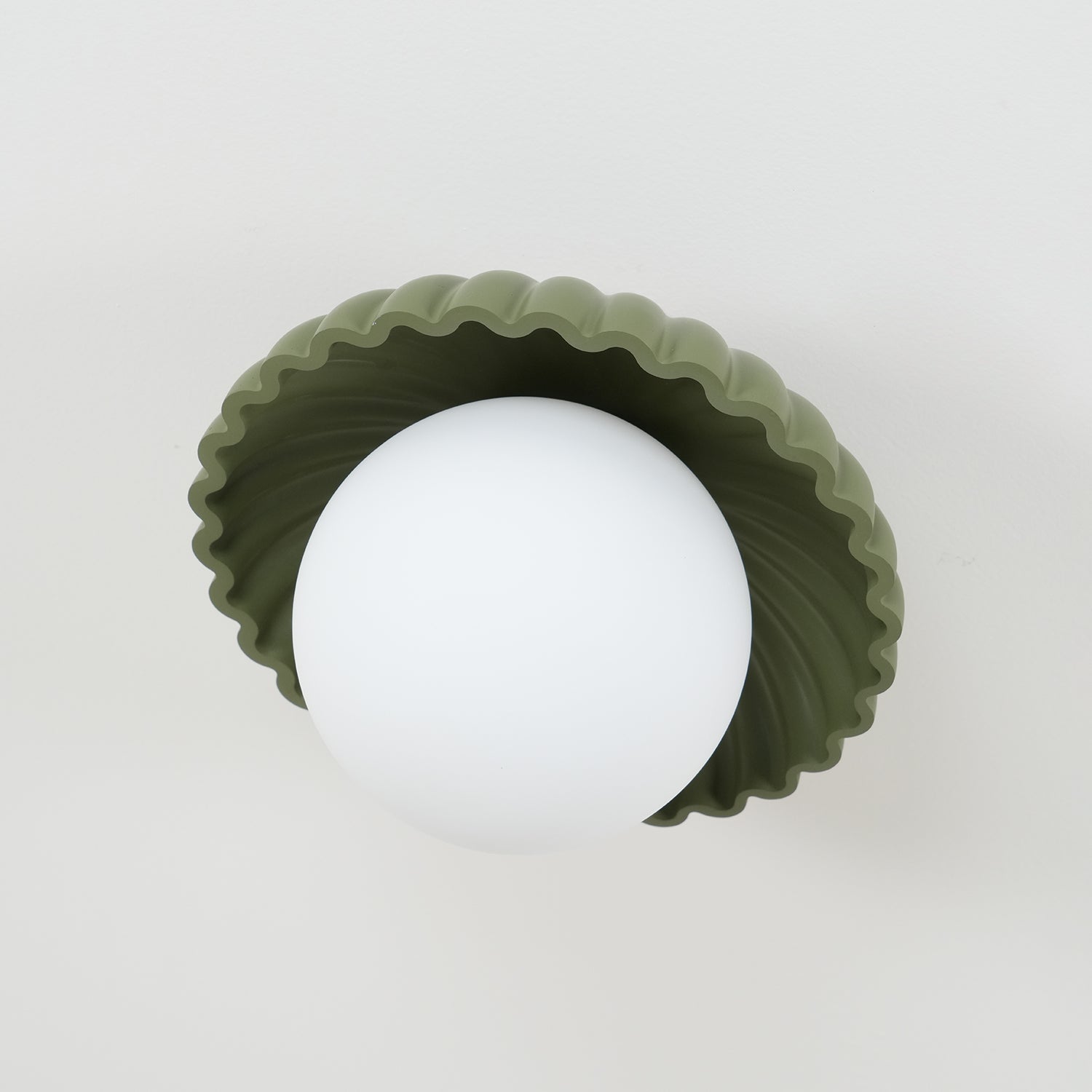Scallop Glow Flush Mount Ceiling Light