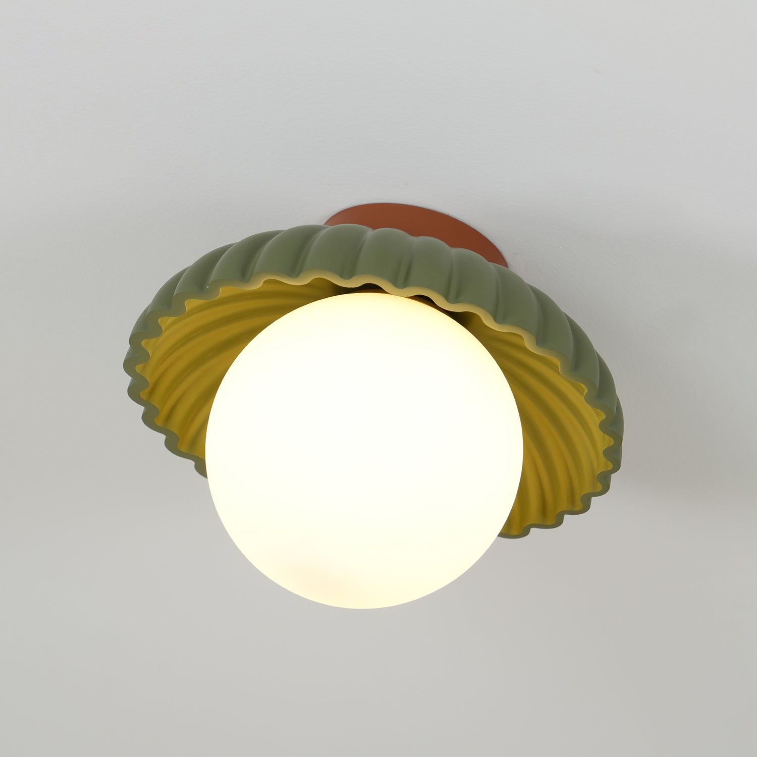 Scallop Glow Flush Mount Ceiling Light