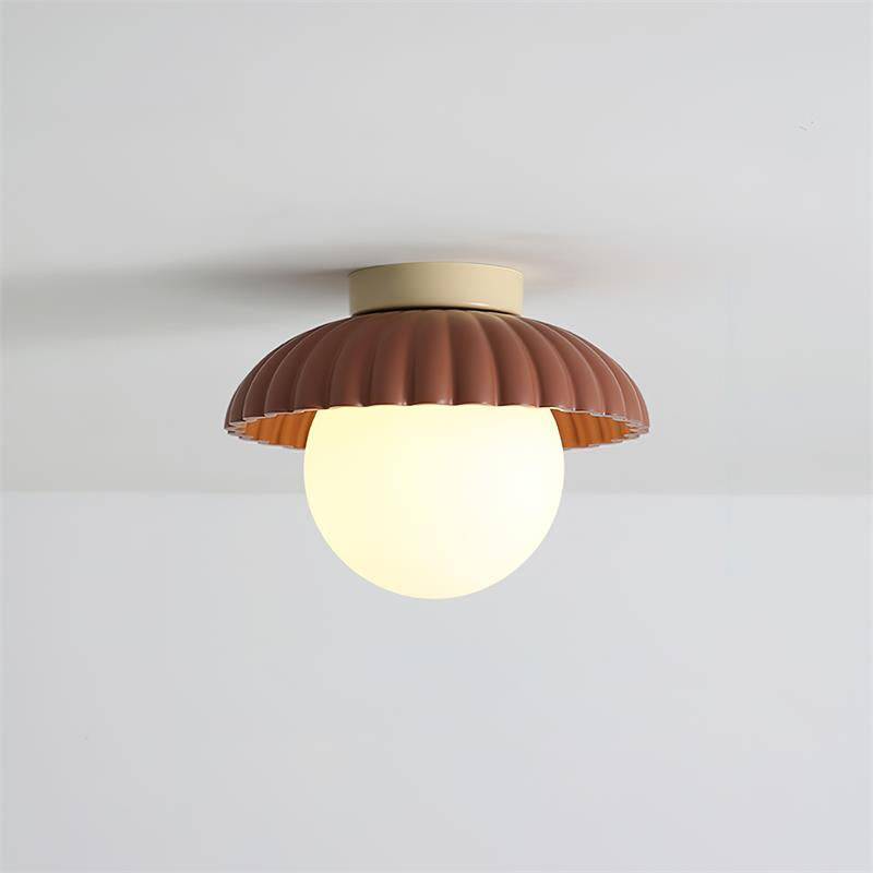 Scallop Glow Flush Mount Ceiling Light