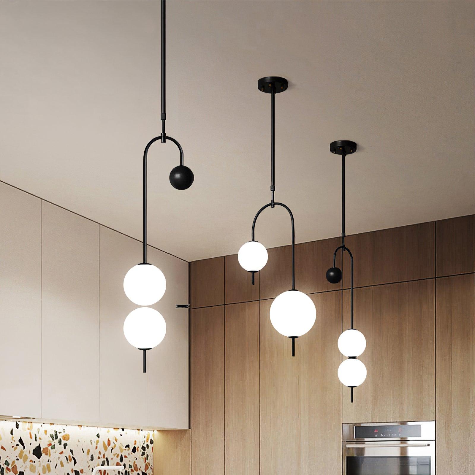 Ellise Plastic Artistic Pendant Light-Neutral Decor