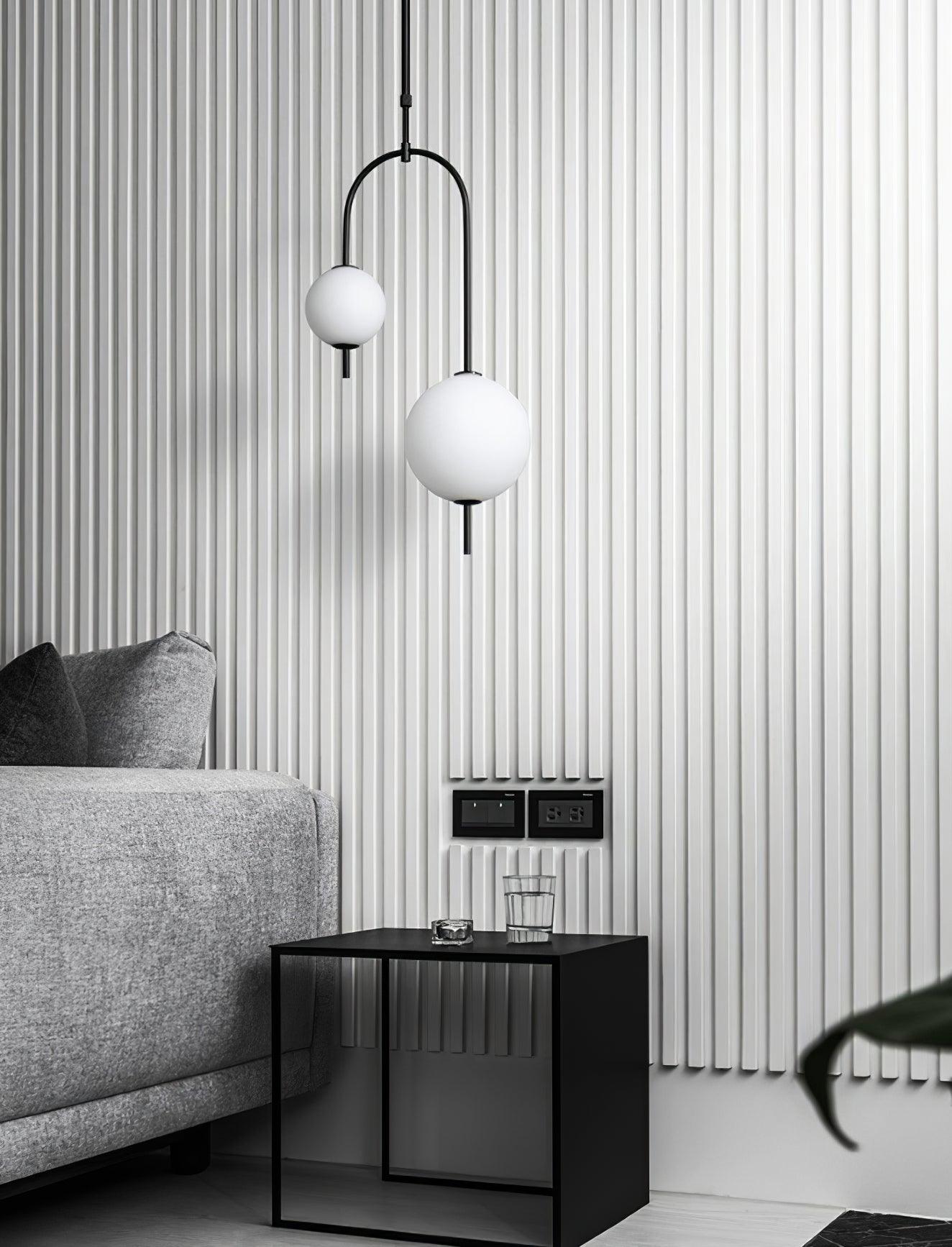 Ellise Plastic Artistic Pendant Light-Neutral Decor