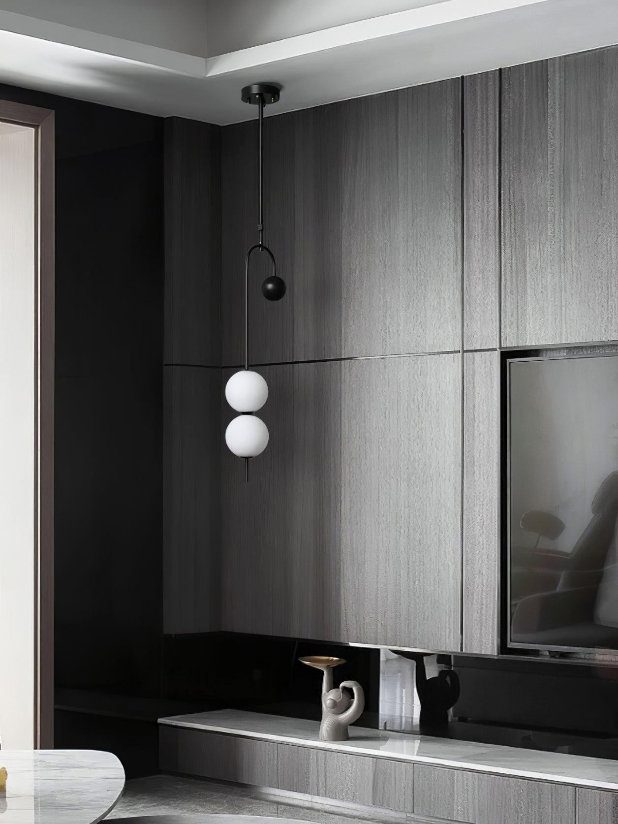 Ellise Plastic Artistic Pendant Light-Neutral Decor