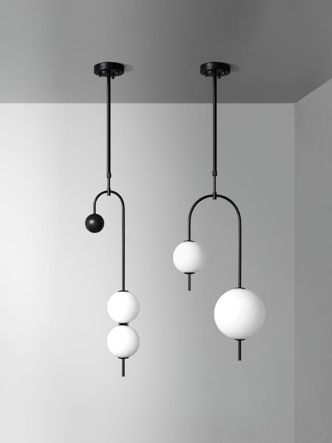 Ellise Plastic Artistic Pendant Light-Neutral Decor