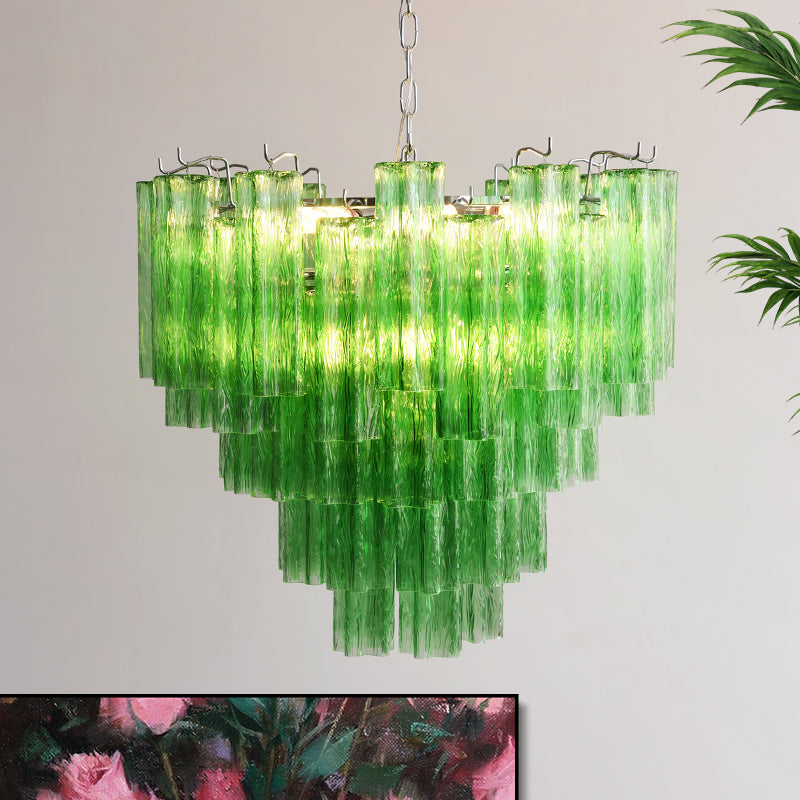 Large 6-layer configuration of the Alistair Chandelier with a denser cascade of prisms.