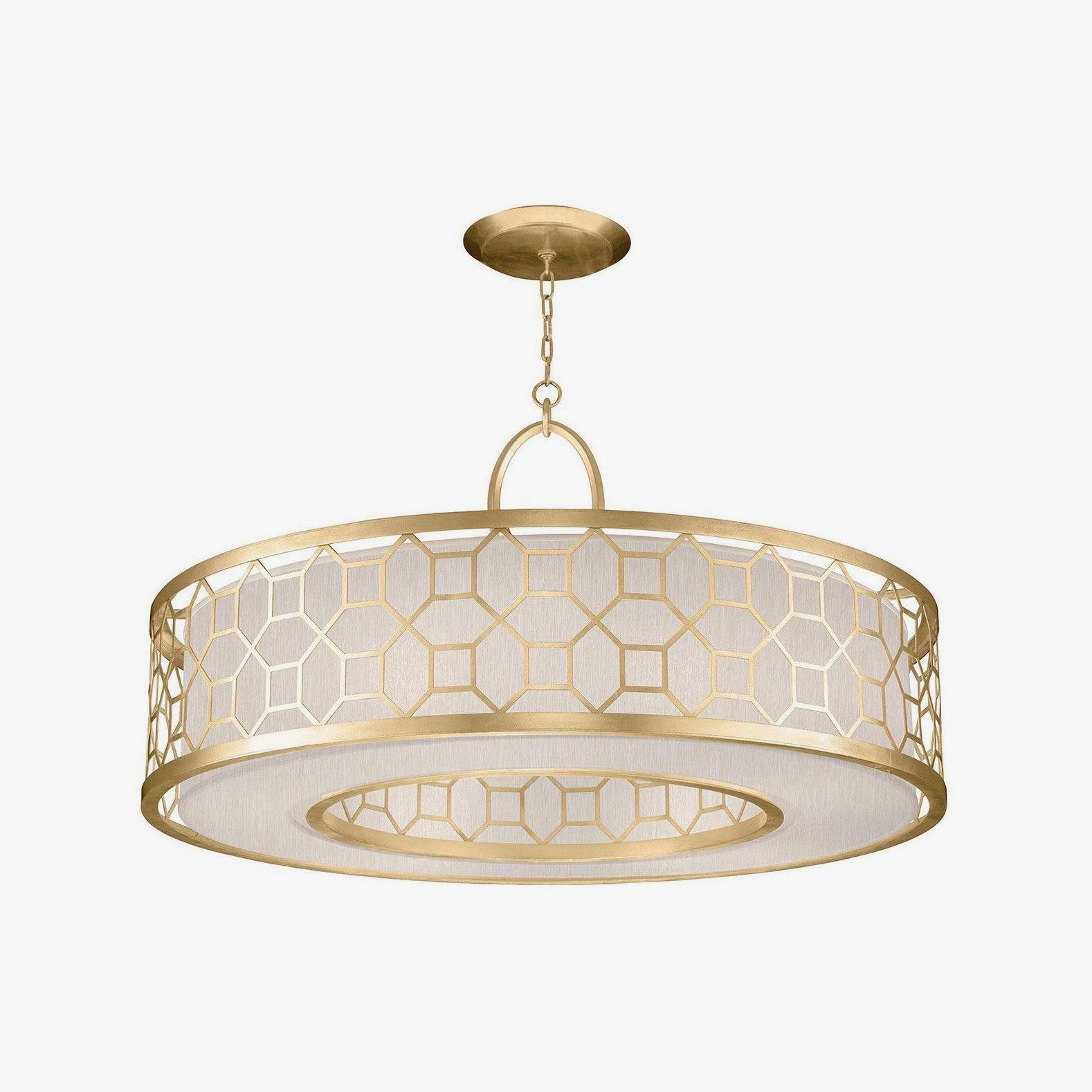 Arshaor Premium Elegance Round Copper Glass Pendant light-Neutral Decor