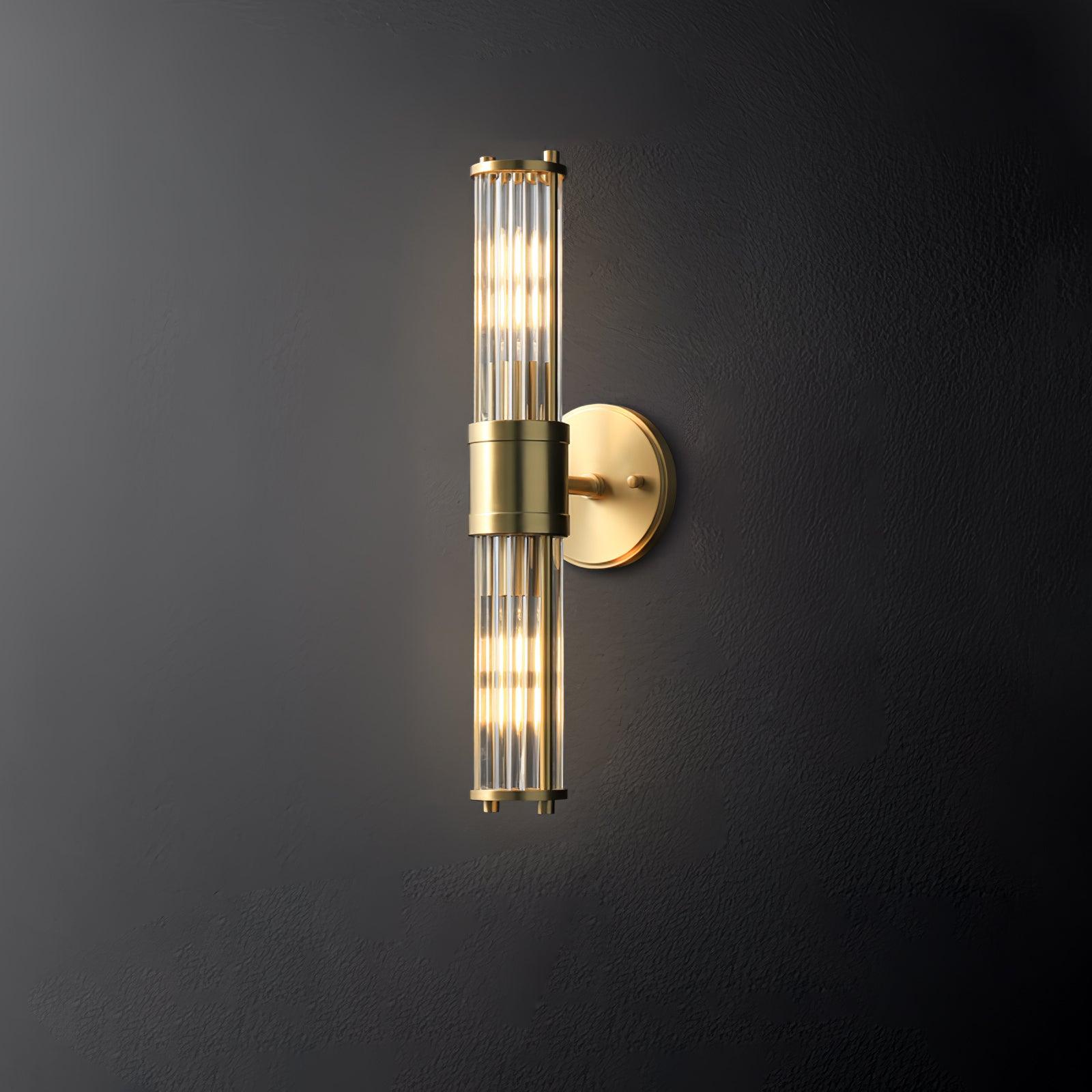 Vevenisra Nordic Art Cylinder Glass Wall Light-Neutral Decor