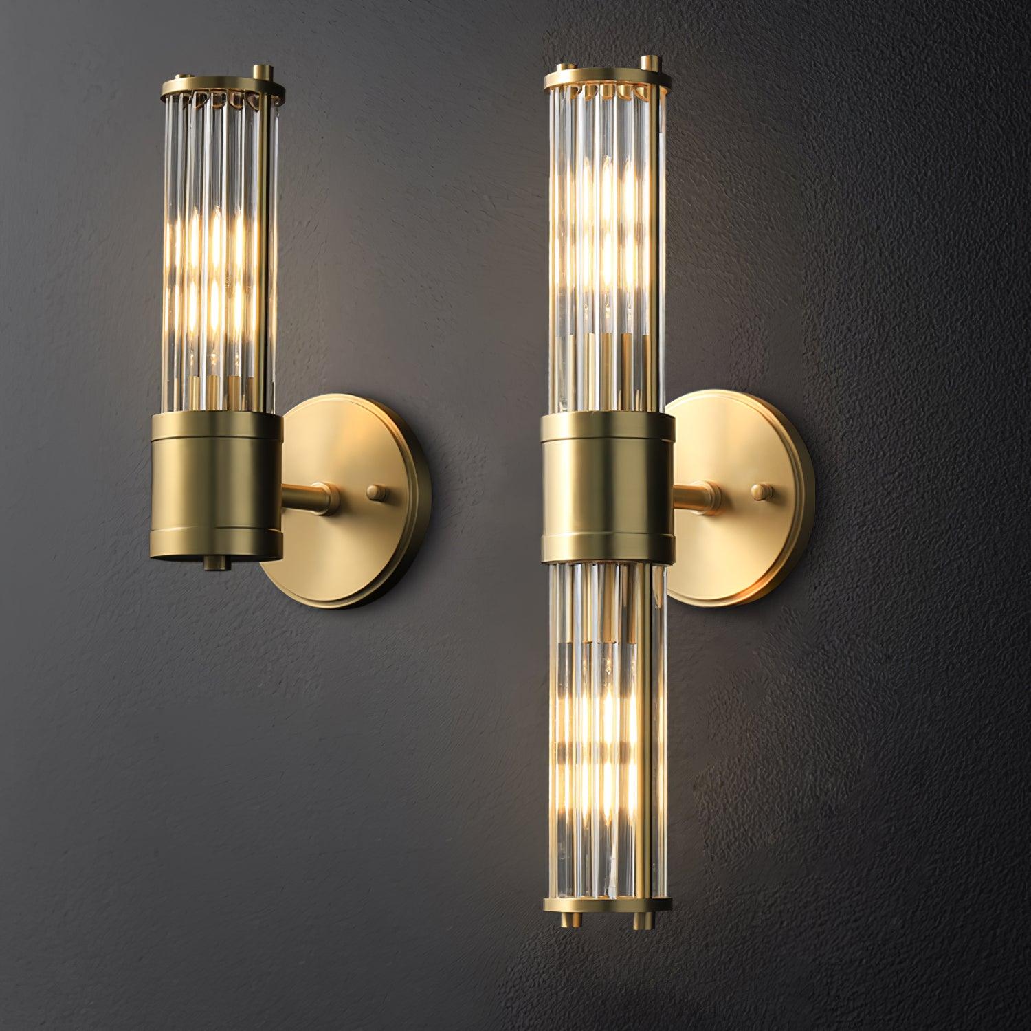Vevenisra Nordic Art Cylinder Glass Wall Light-Neutral Decor