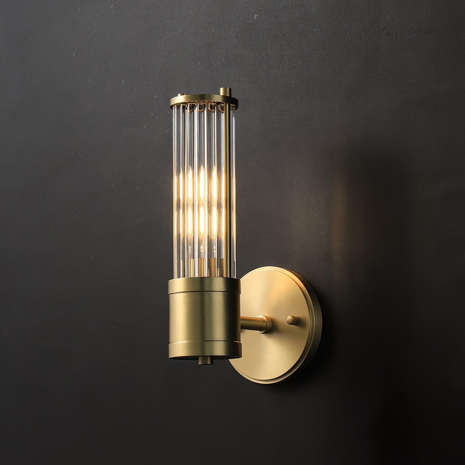 Vevenisra Nordic Art Cylinder Glass Wall Light-Neutral Decor