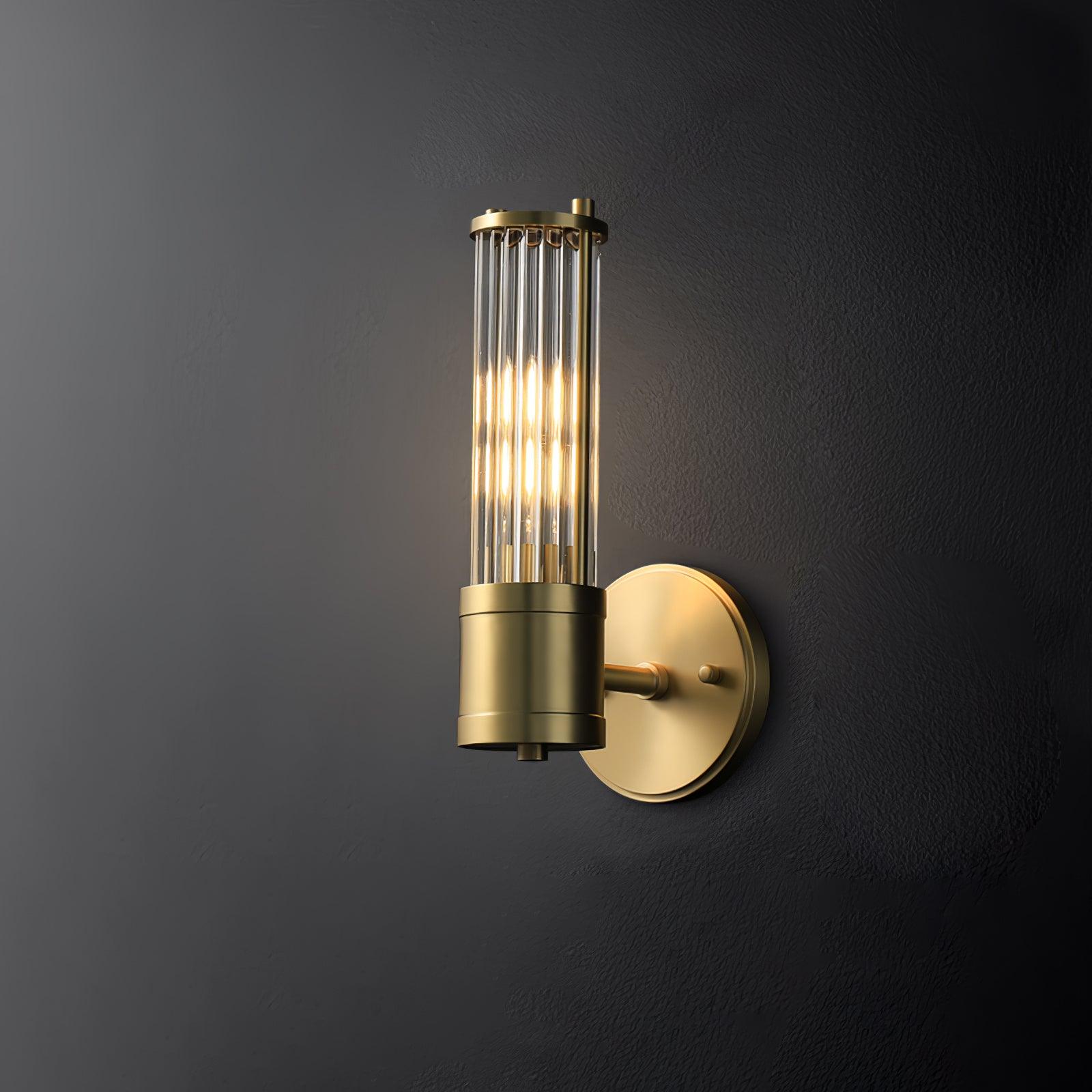 Vevenisra Nordic Art Cylinder Glass Wall Light-Neutral Decor