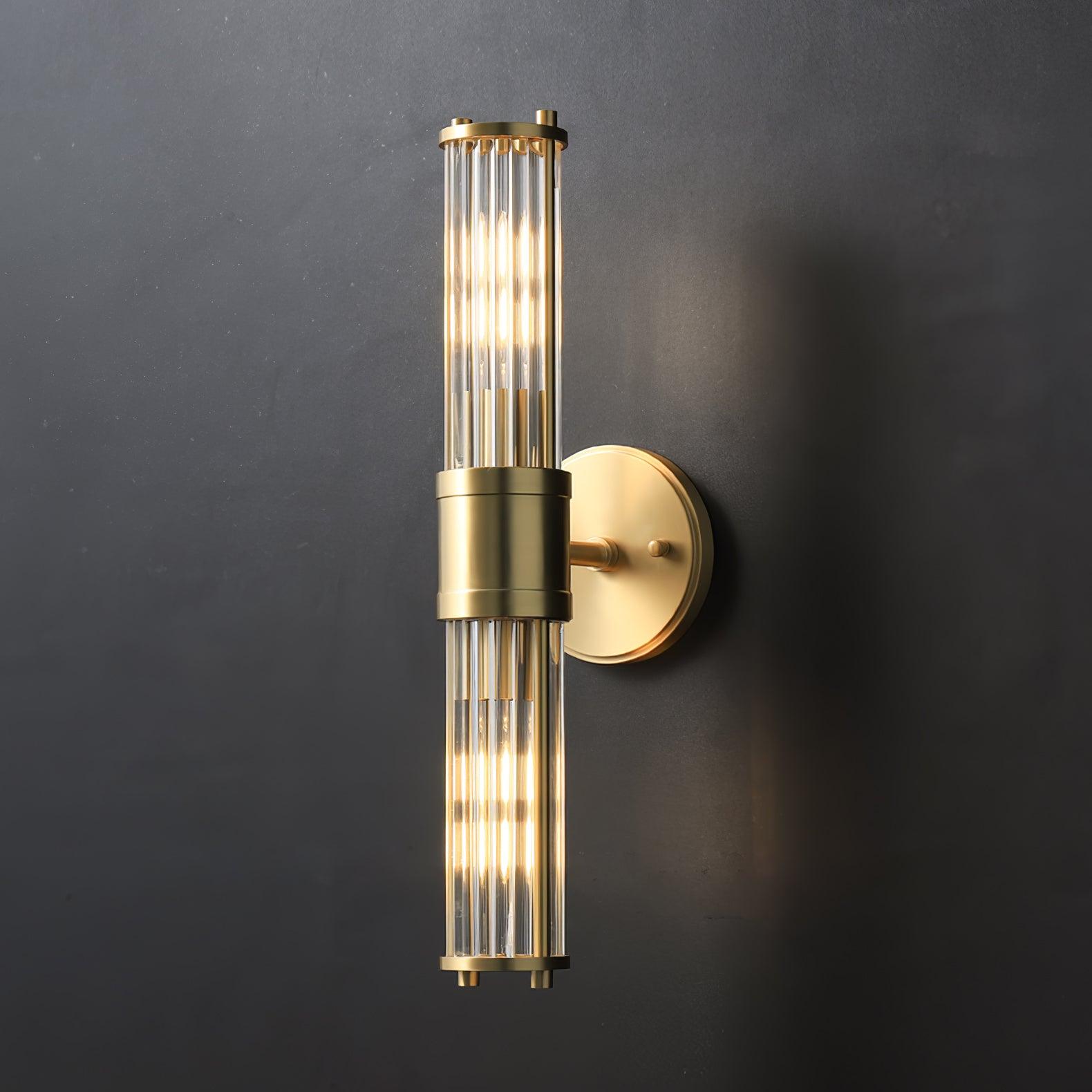 Vevenisra Nordic Art Cylinder Glass Wall Light-Neutral Decor