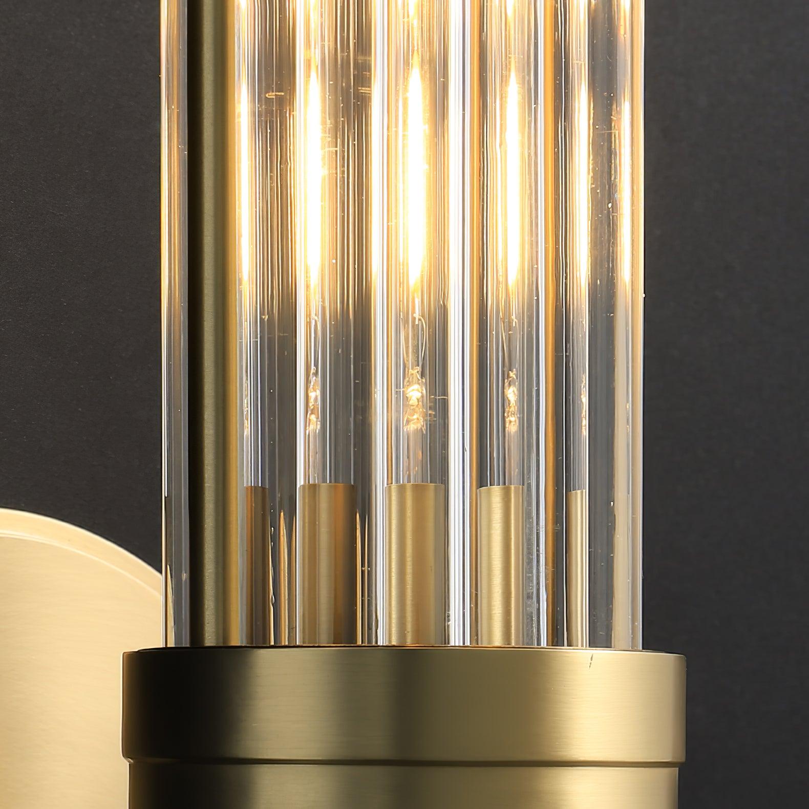 Vevenisra Nordic Art Cylinder Glass Wall Light-Neutral Decor