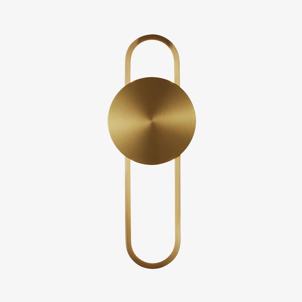 Tevelo Modern Minimalist Brass Wall Lamp-Neutral Decor