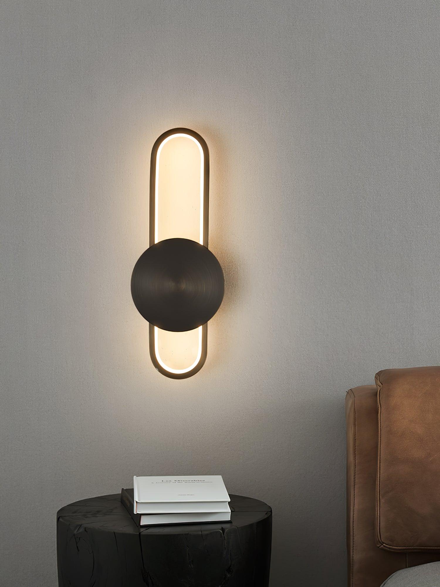 Tevelo Modern Minimalist Brass Wall Lamp-Neutral Decor