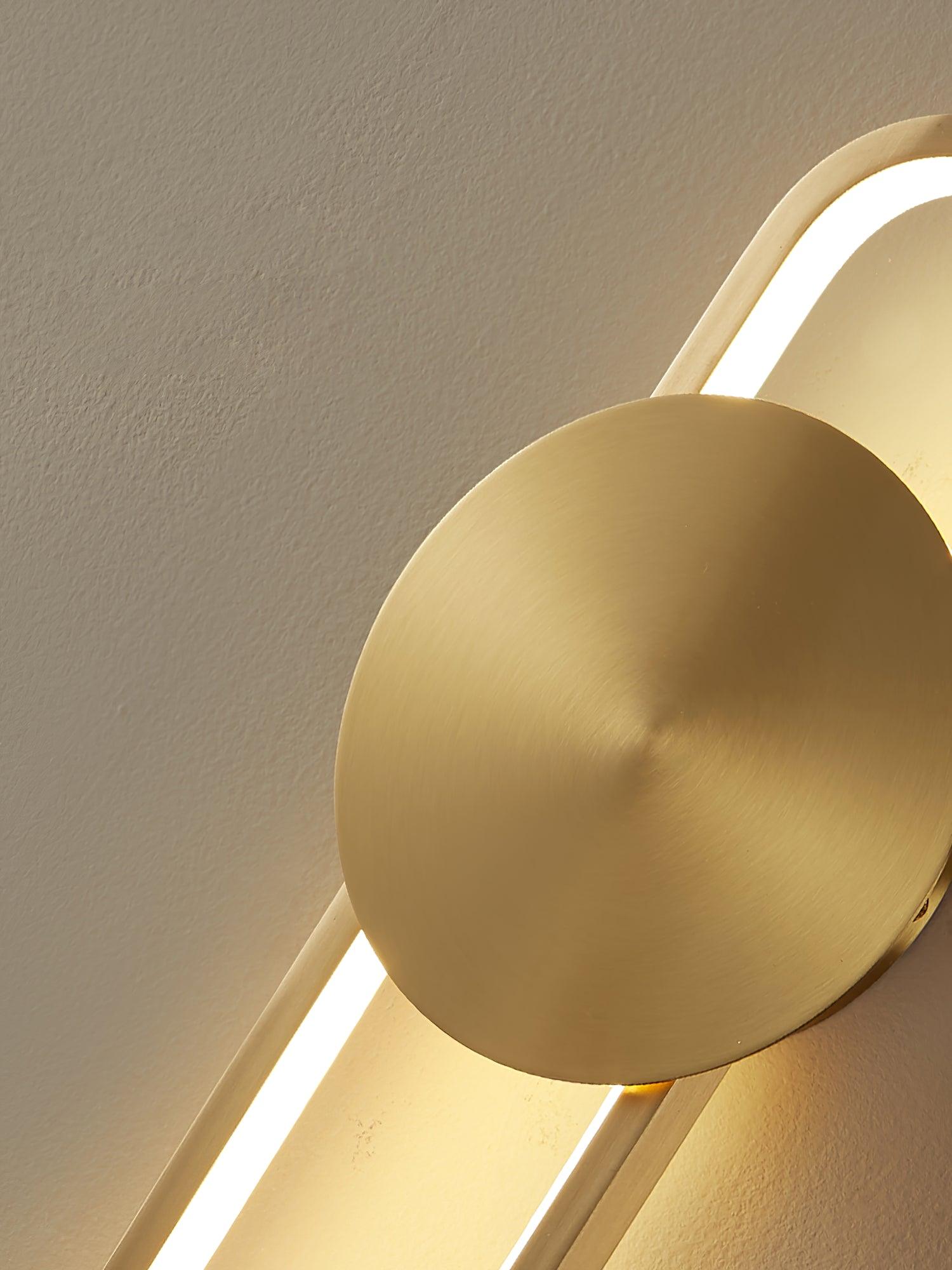 Tevelo Modern Minimalist Brass Wall Lamp-Neutral Decor