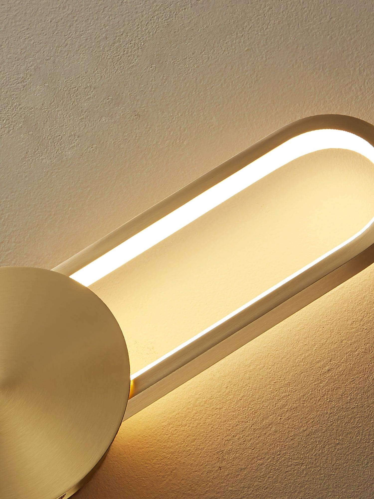 Tevelo Modern Minimalist Brass Wall Lamp-Neutral Decor