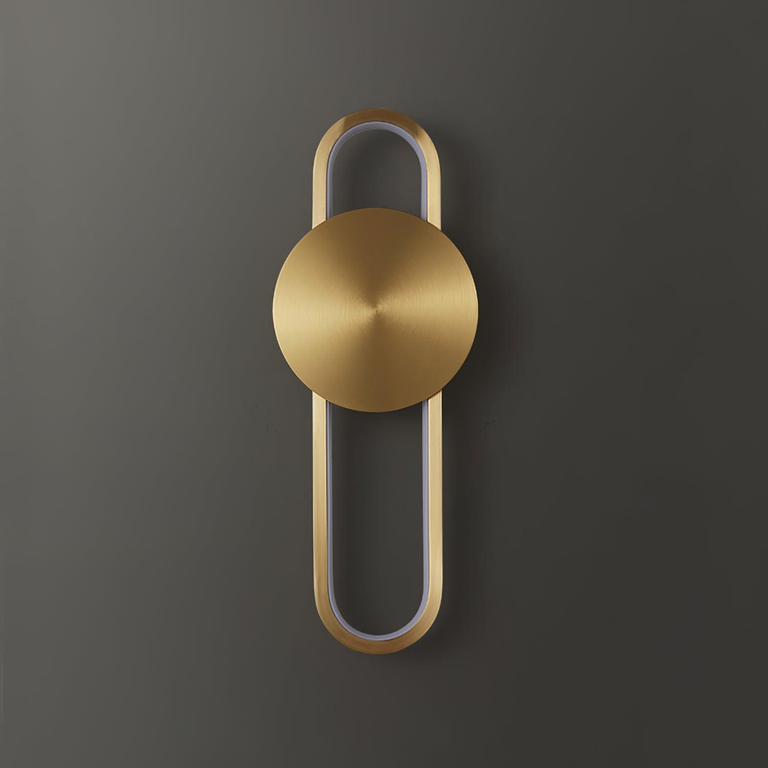 Tevelo Modern Minimalist Brass Wall Lamp-Neutral Decor