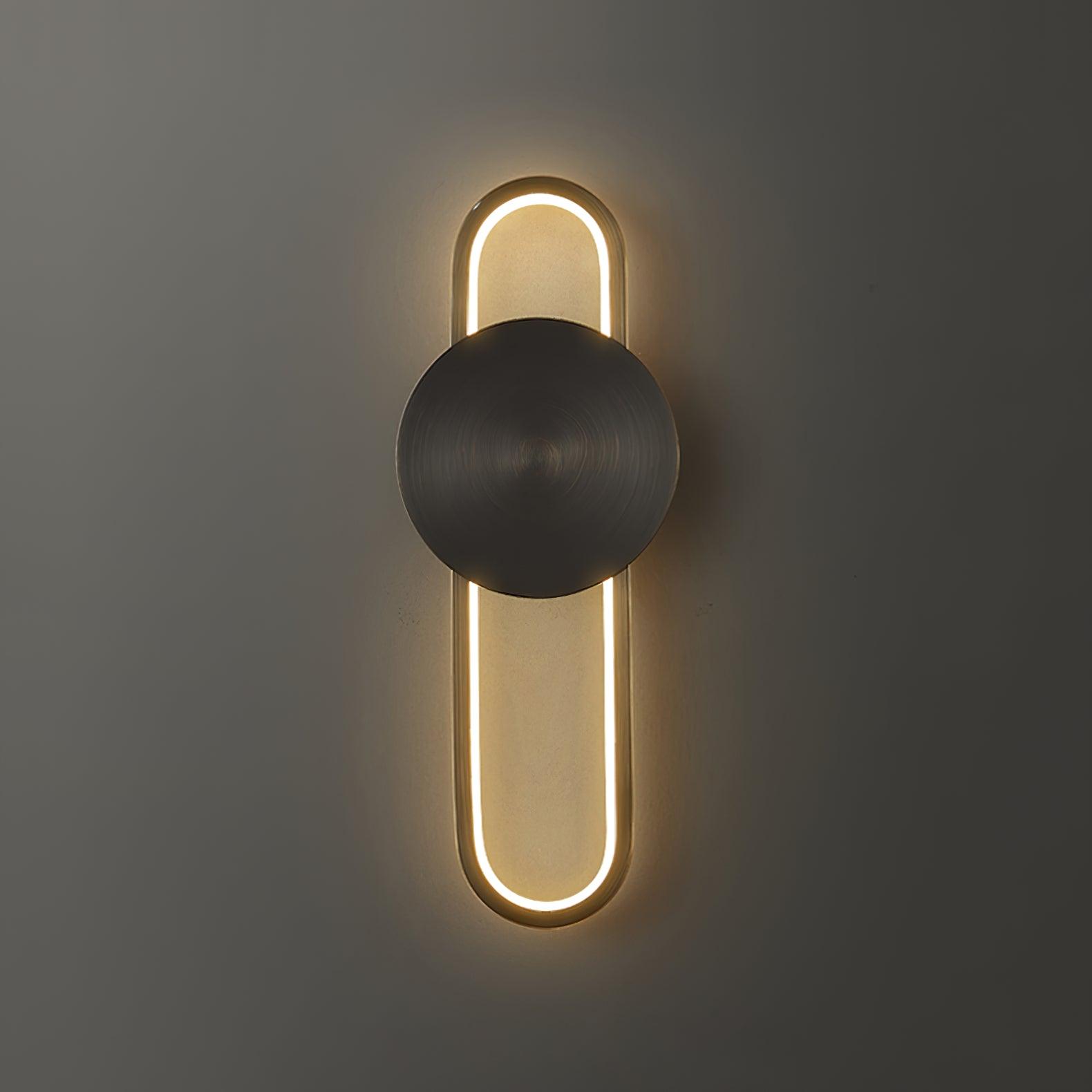 Tevelo Modern Minimalist Brass Wall Lamp-Neutral Decor