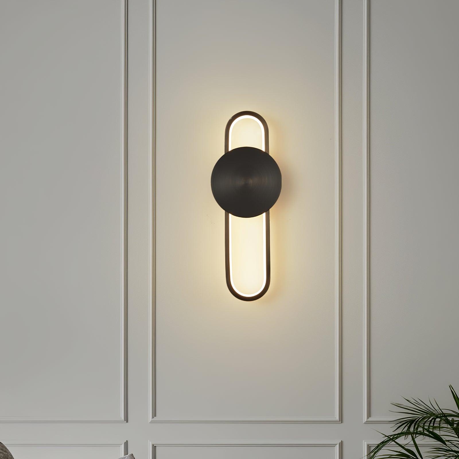 Tevelo Modern Minimalist Brass Wall Lamp-Neutral Decor