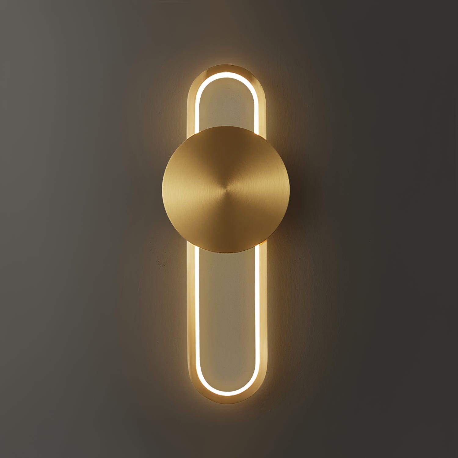 Tevelo Modern Minimalist Brass Wall Lamp-Neutral Decor