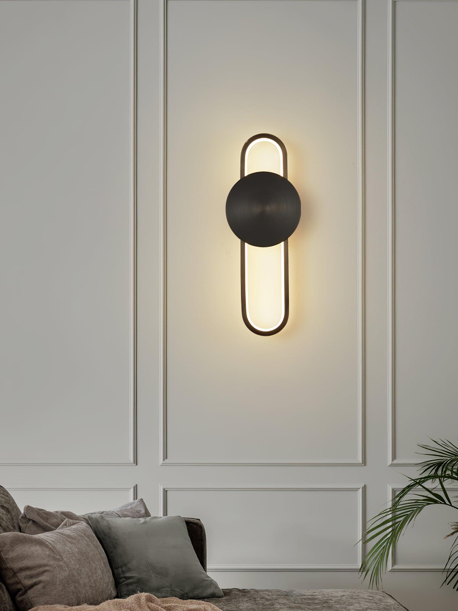Tevelo Modern Minimalist Brass Wall Lamp-Neutral Decor
