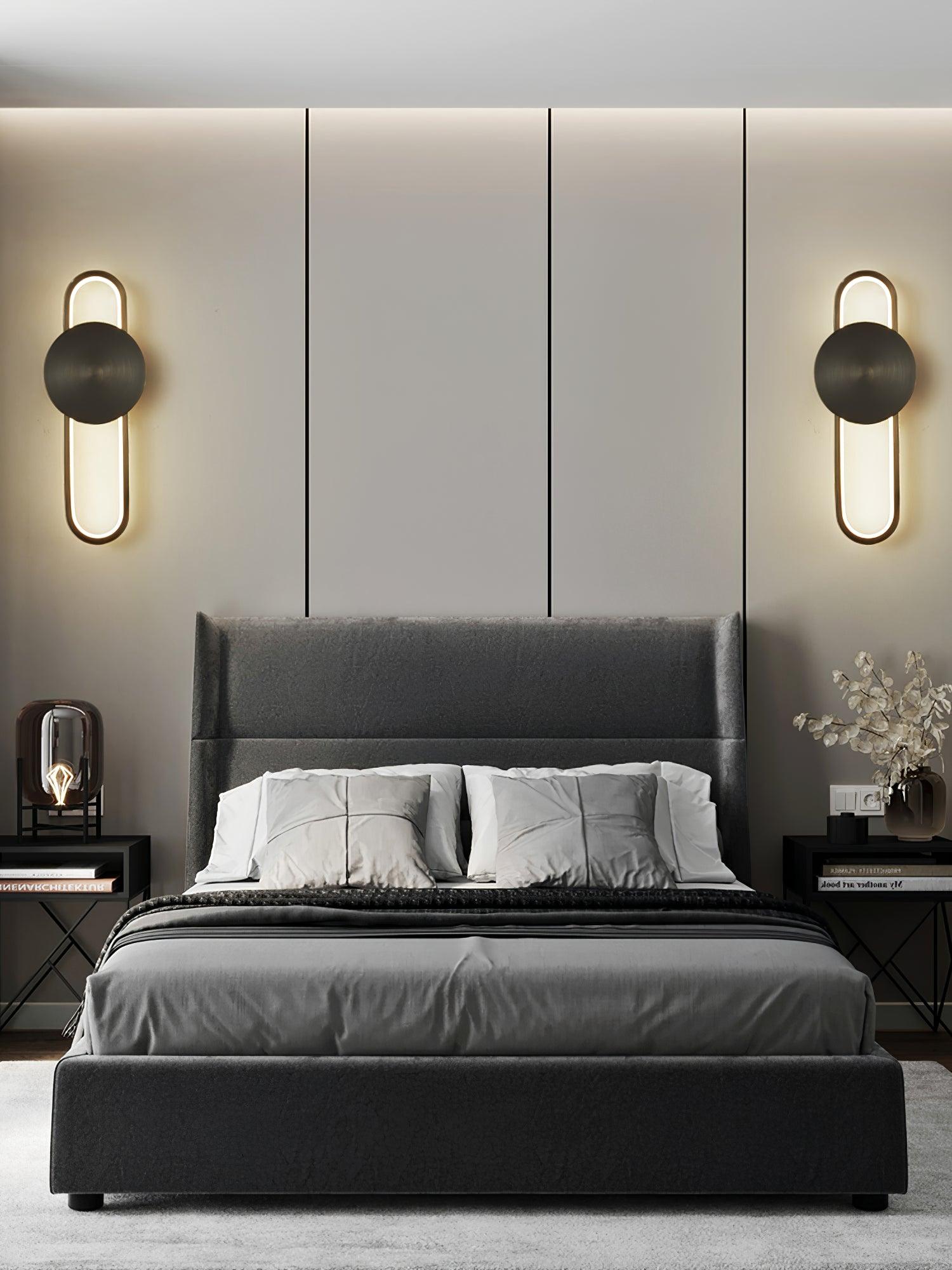 Tevelo Modern Minimalist Brass Wall Lamp-Neutral Decor