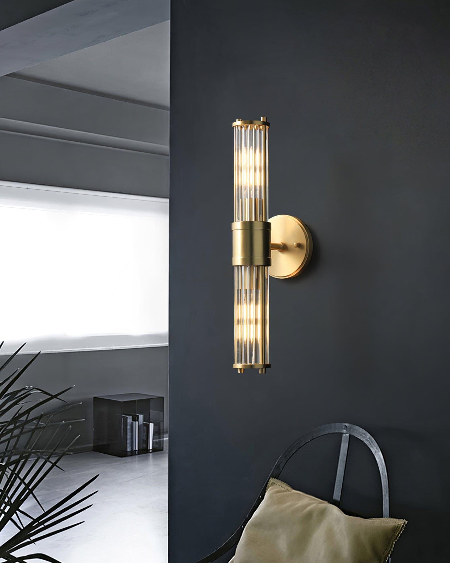 Vevenisra Nordic Art Cylinder Glass Wall Light-Neutral Decor