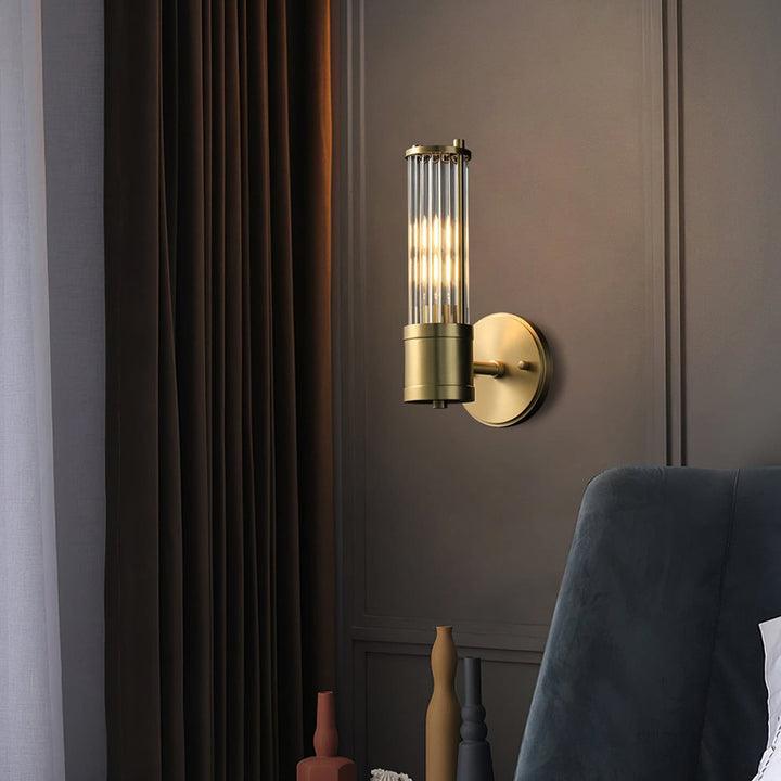 Vevenisra Nordic Art Cylinder Glass Wall Light-Neutral Decor