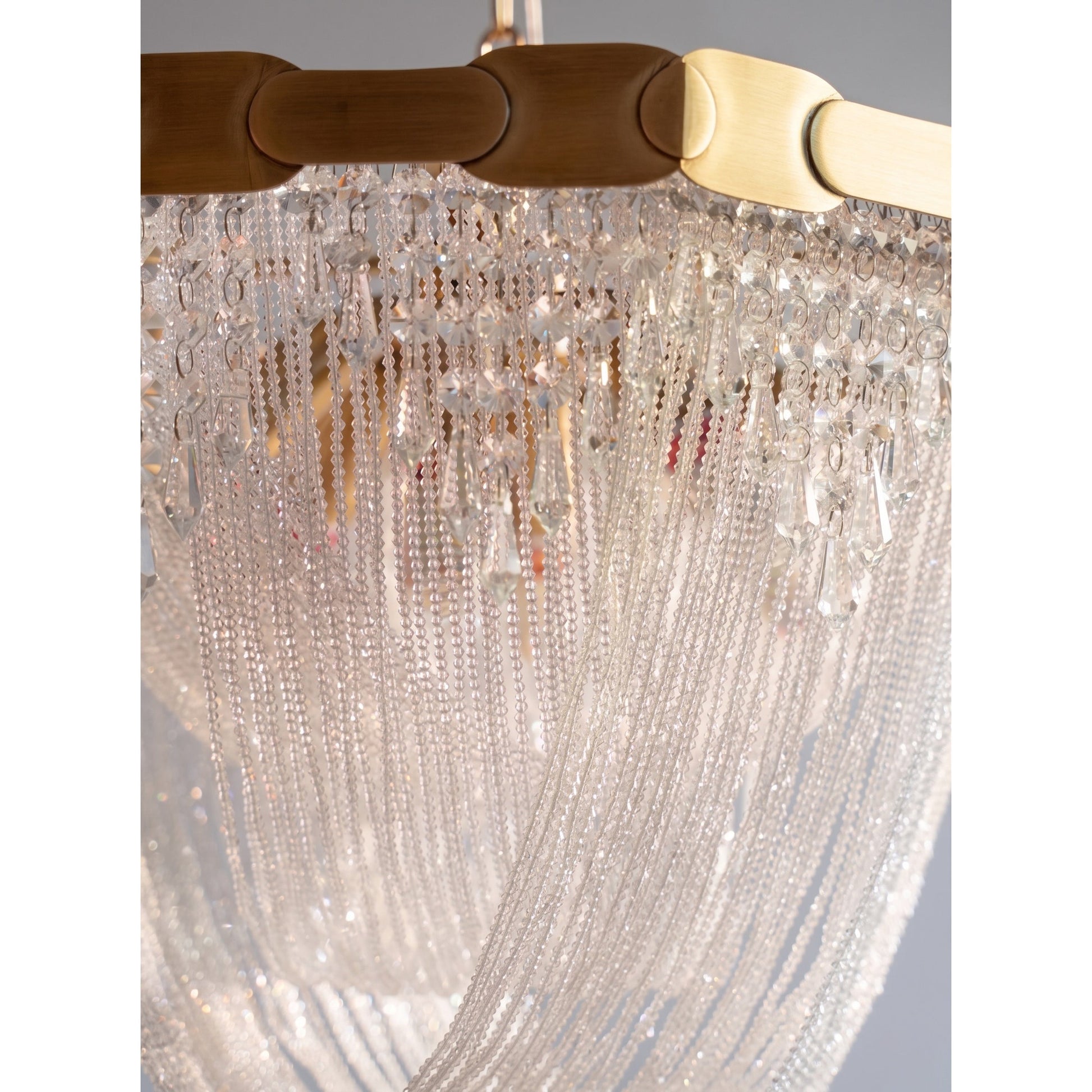 Full view of the 13-head chandelier on a white background.