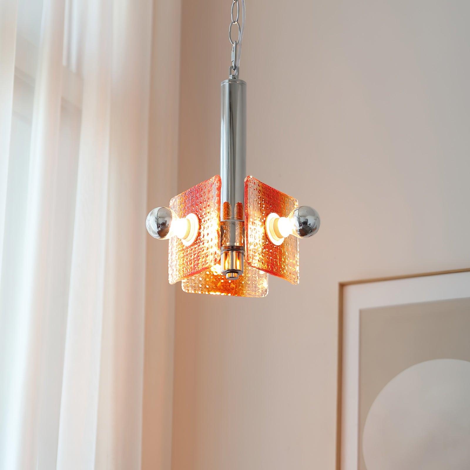 Vesk Glass Elegant Pendant Light-Neutral Decor