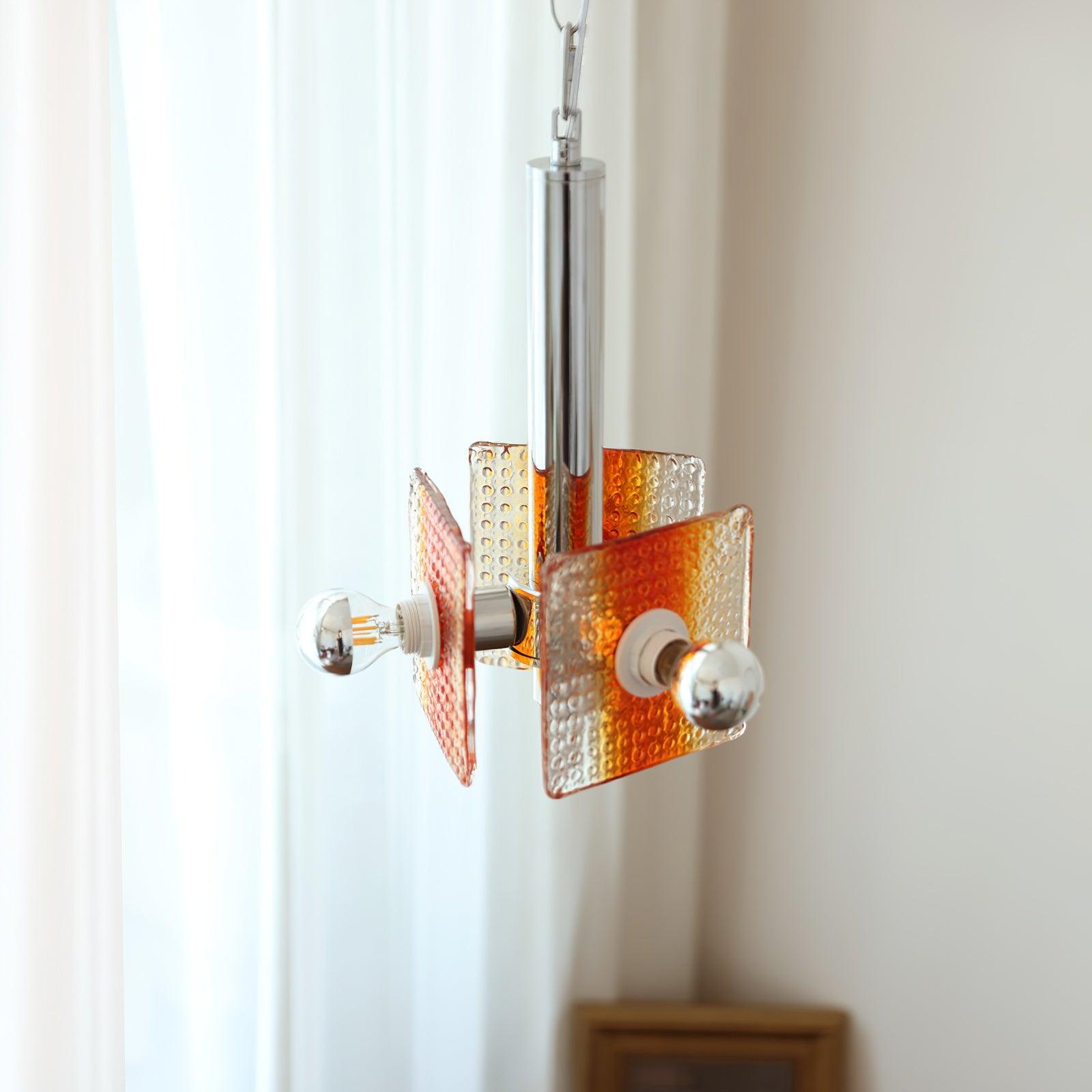 Vesk Glass Elegant Pendant Light-Neutral Decor