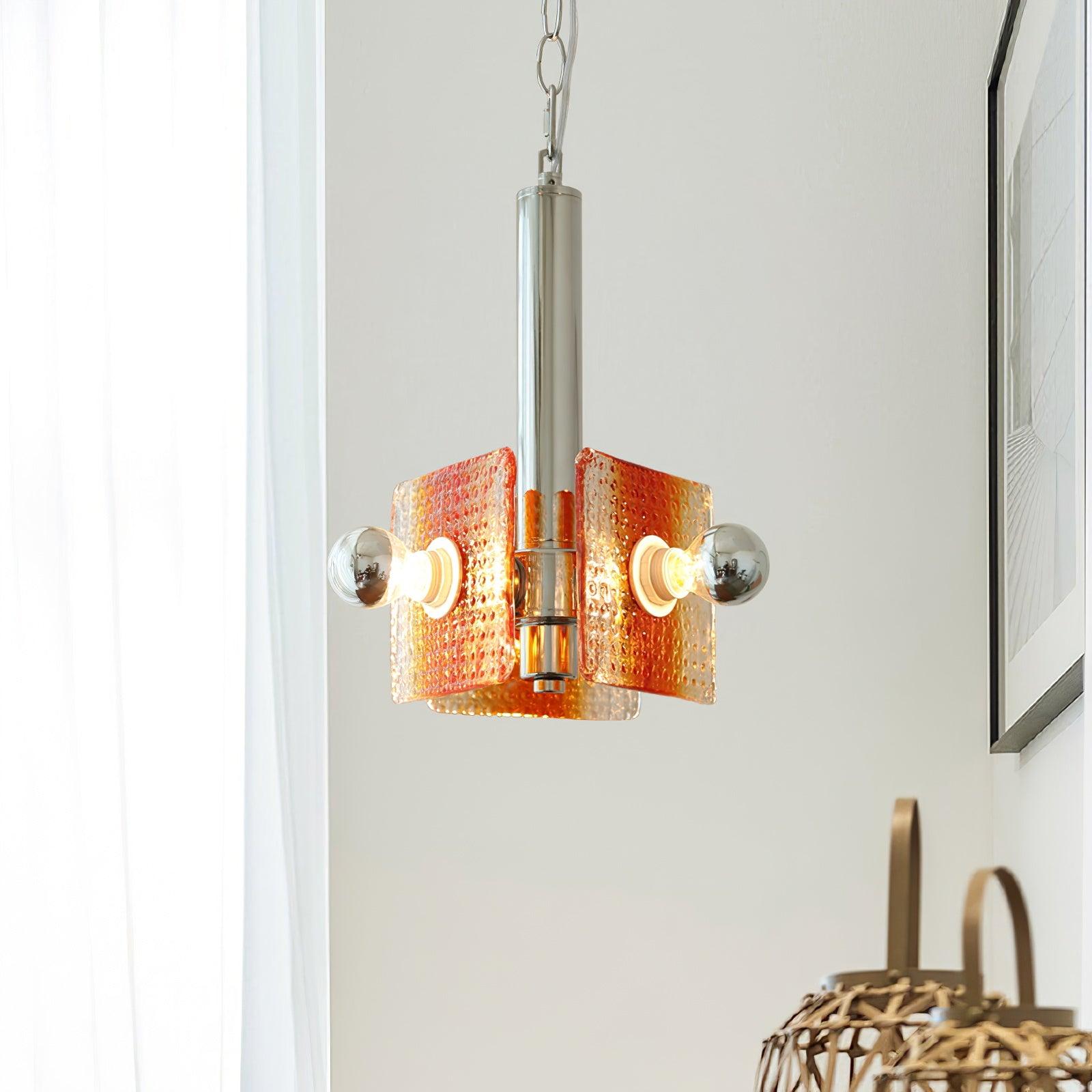 Vesk Glass Elegant Pendant Light-Neutral Decor