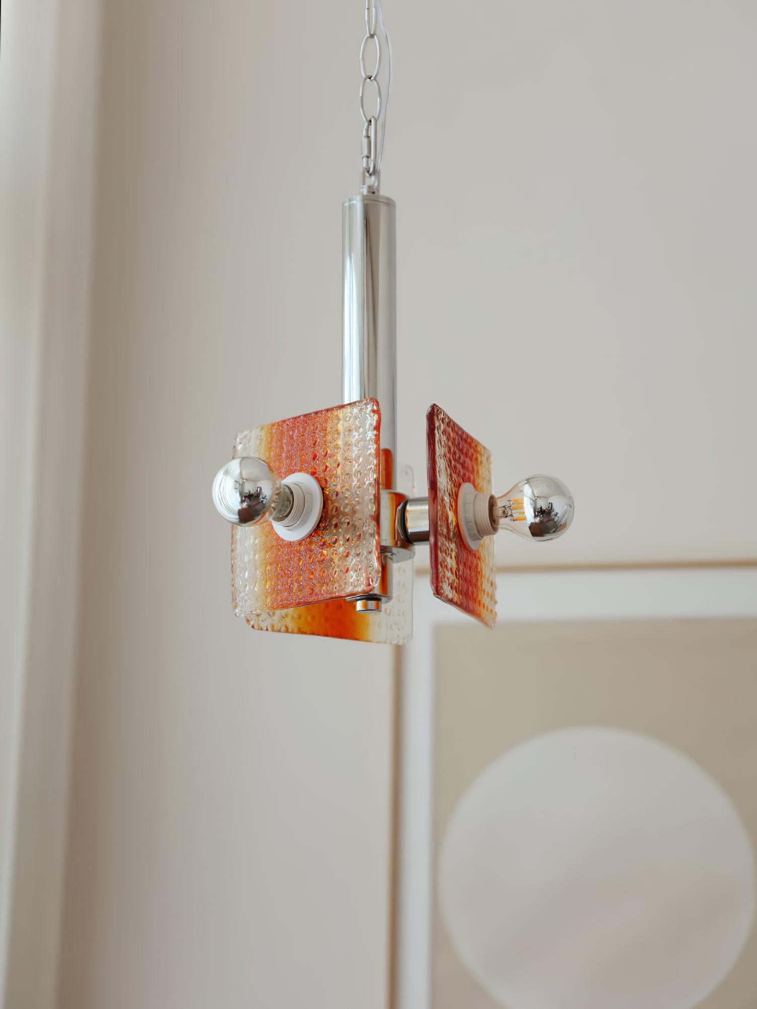 Vesk Glass Elegant Pendant Light-Neutral Decor