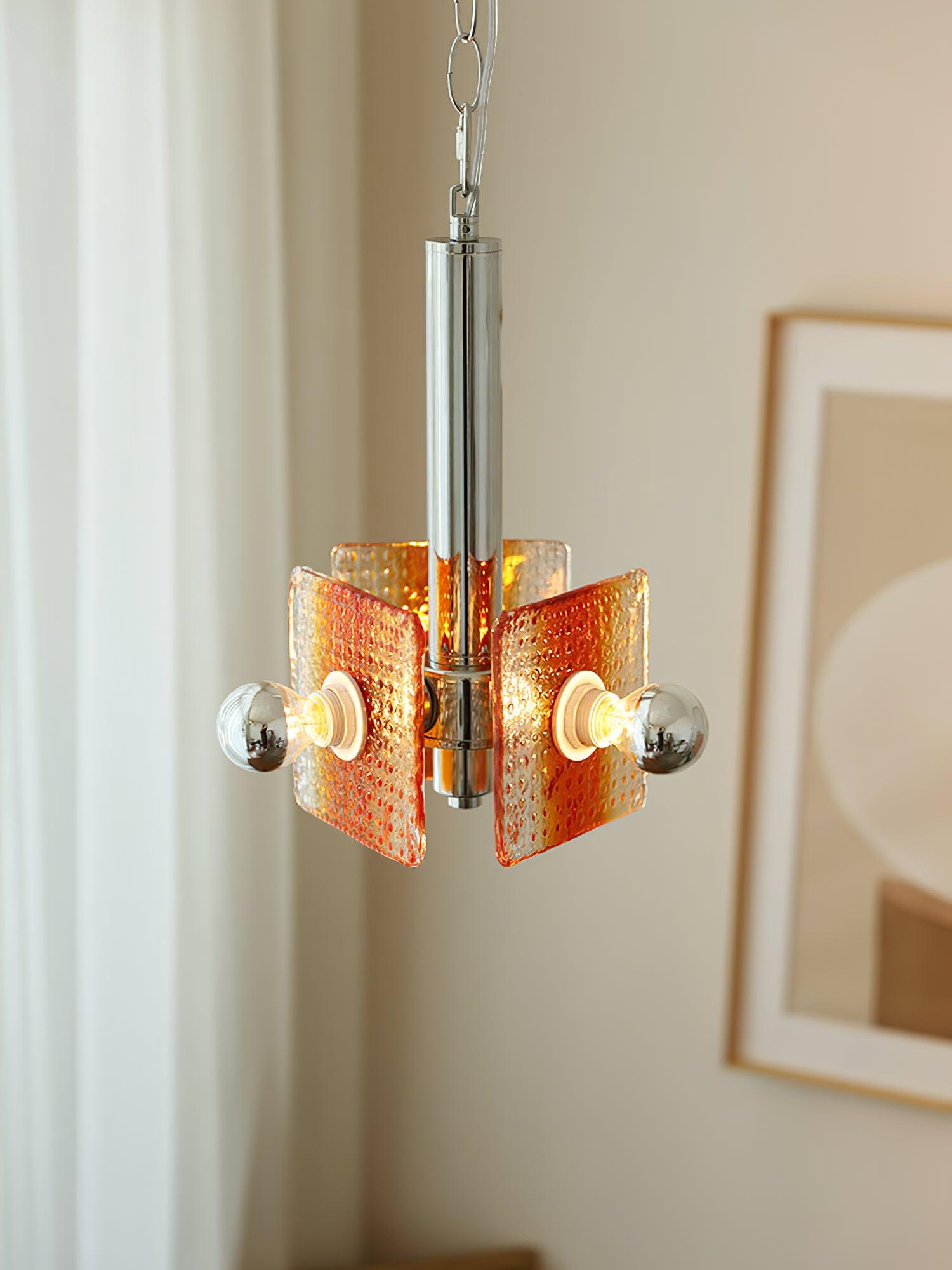 Vesk Glass Elegant Pendant Light-Neutral Decor