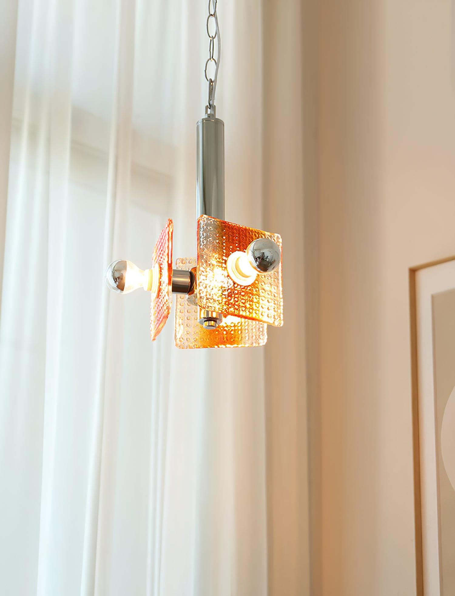 Vesk Glass Elegant Pendant Light-Neutral Decor
