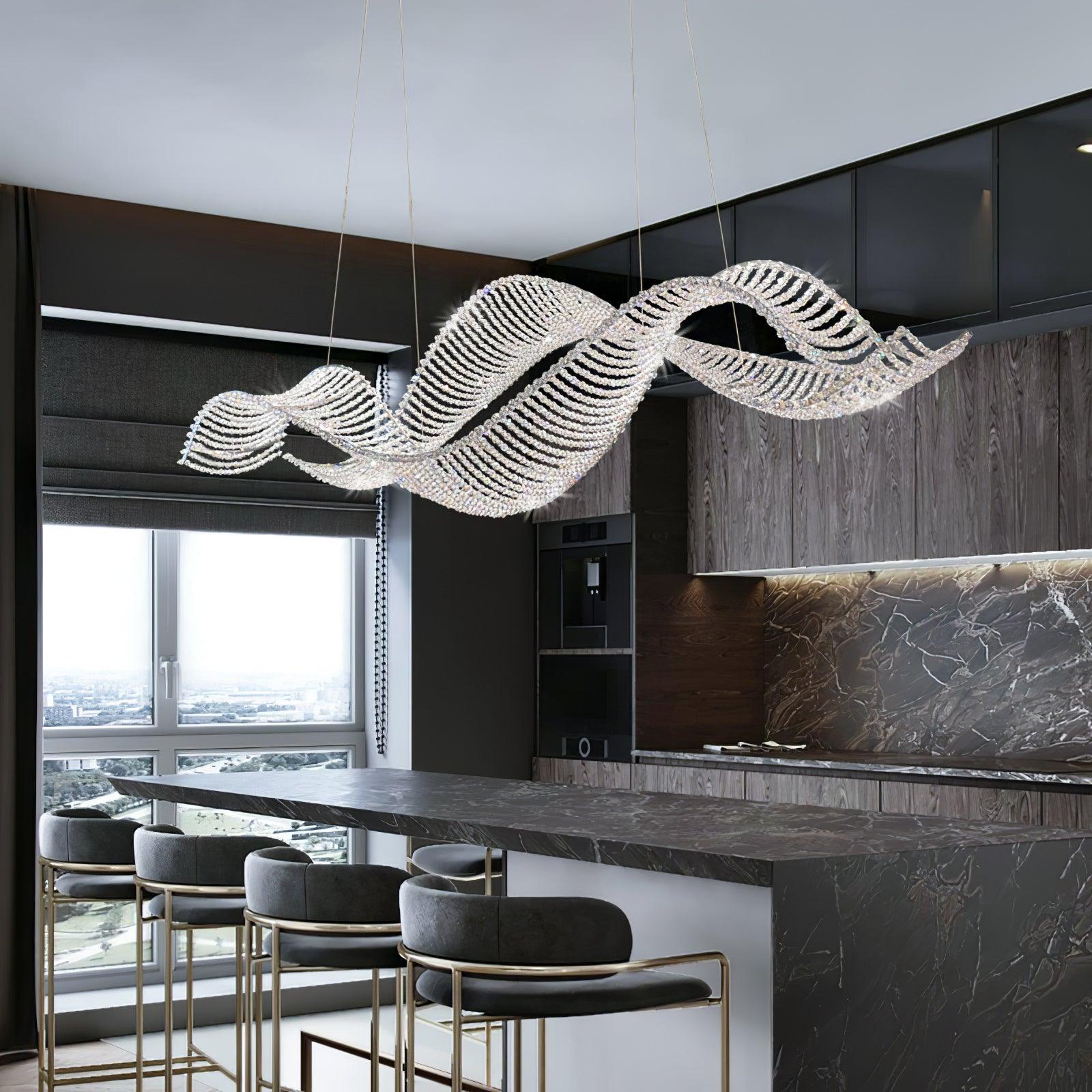 Caelox Postmodern Luxury Crystal Chandelier-Neutral Decor