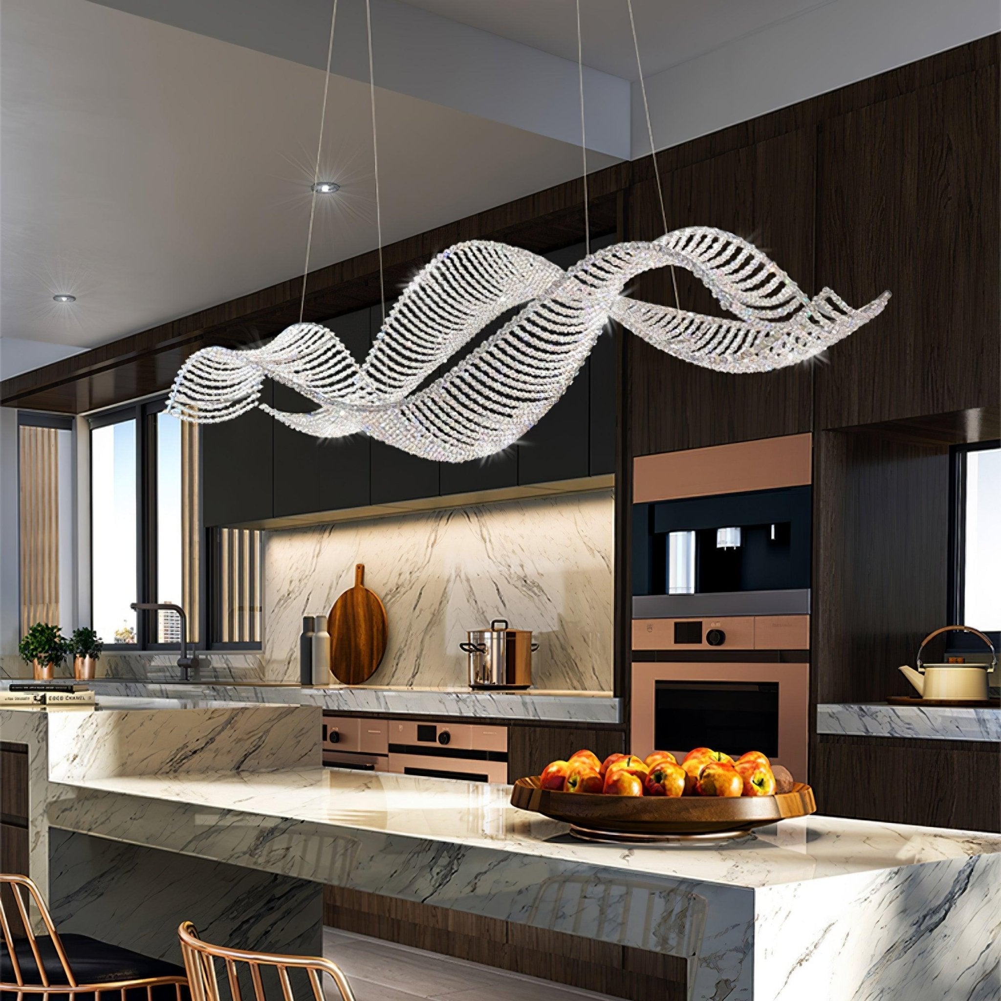 Caelox Postmodern Luxury Crystal Chandelier-Neutral Decor