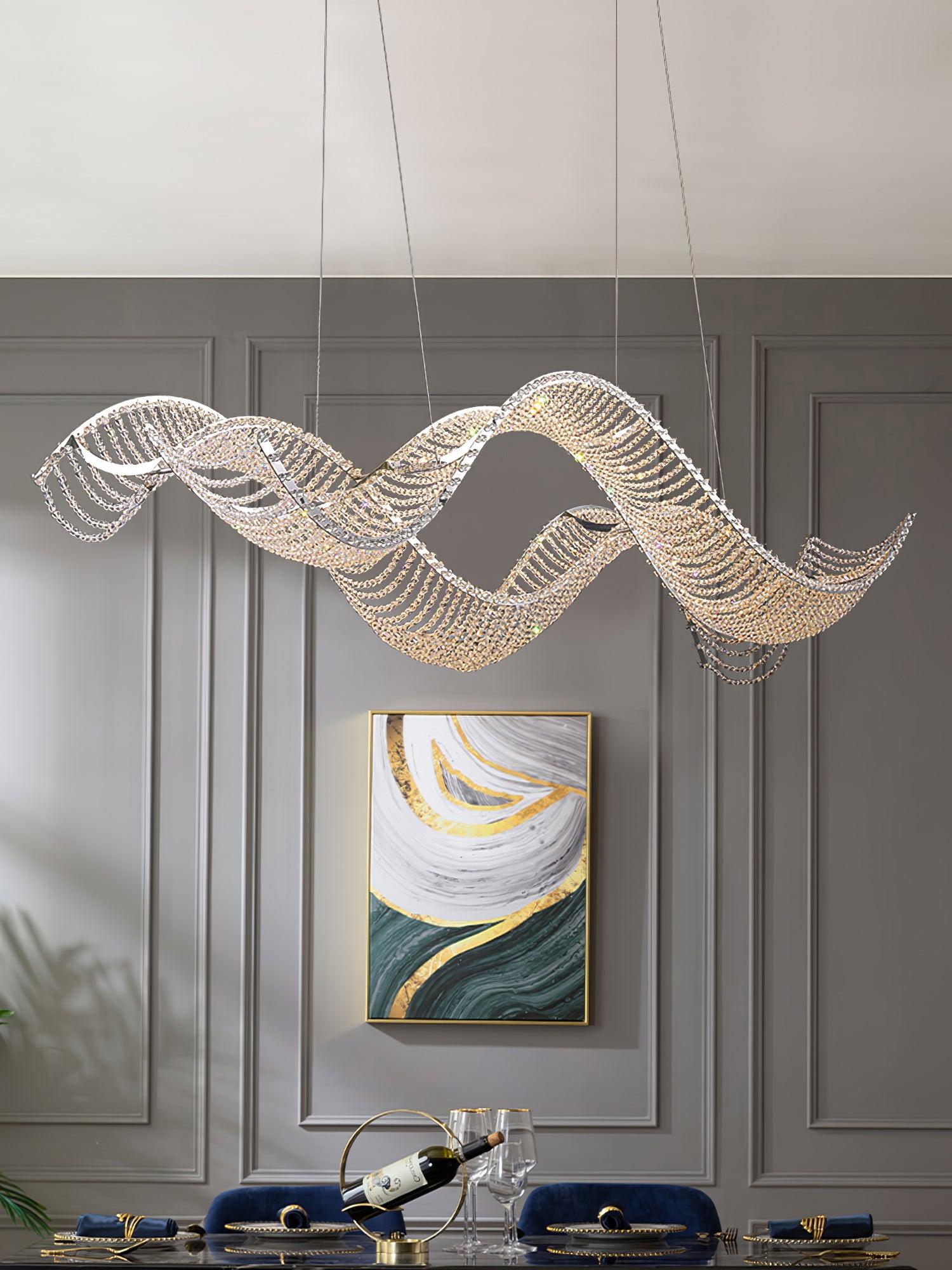 Caelox Postmodern Luxury Crystal Chandelier-Neutral Decor