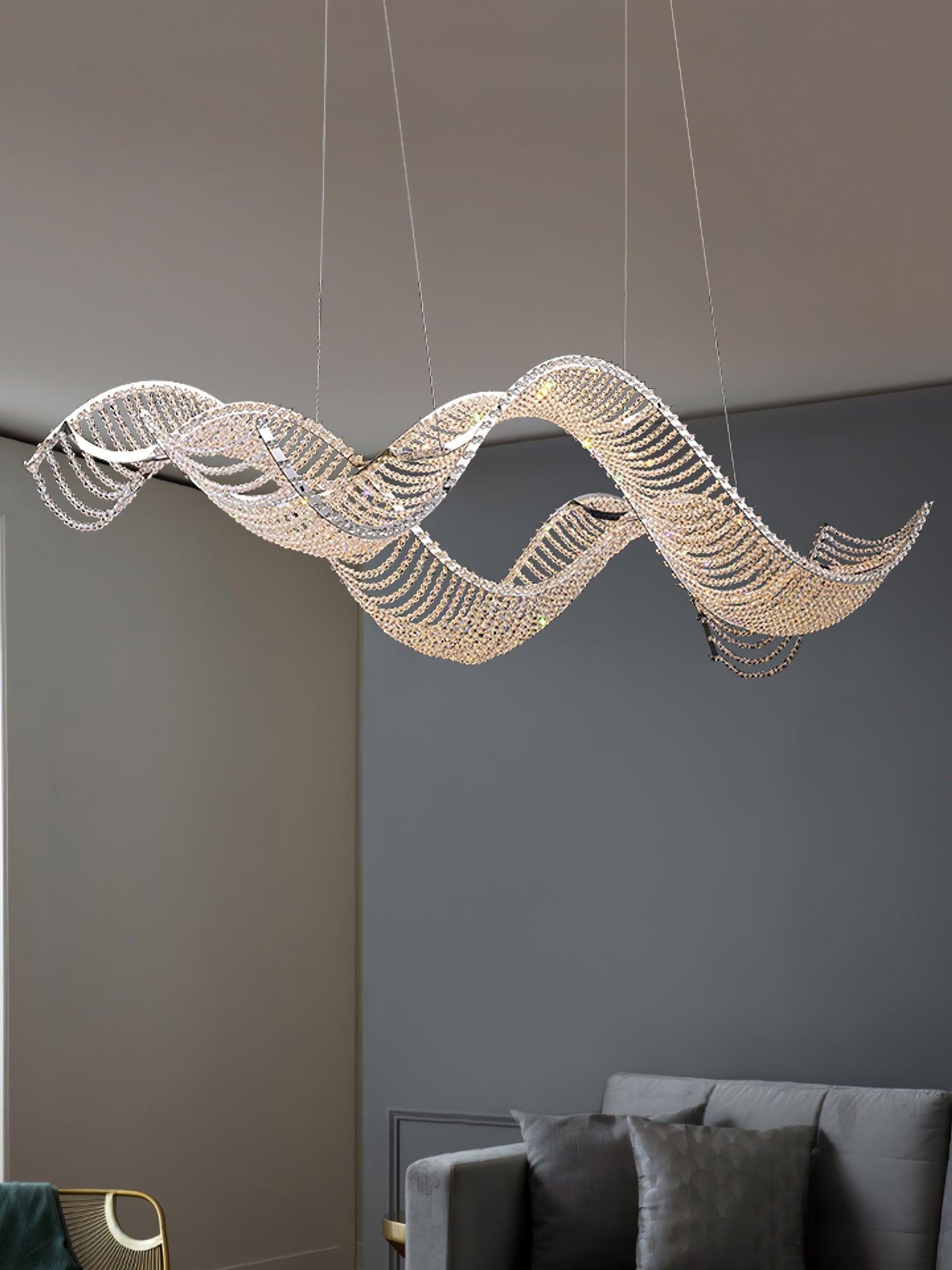 Caelox Postmodern Luxury Crystal Chandelier-Neutral Decor