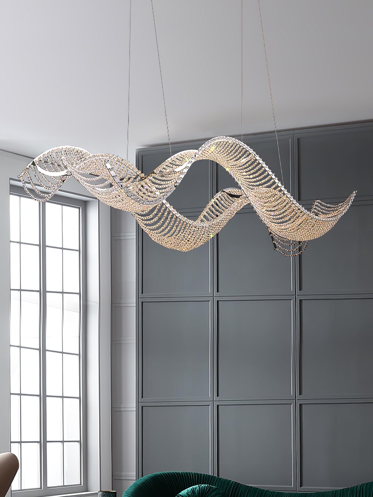 Caelox Postmodern Luxury Crystal Chandelier-Neutral Decor
